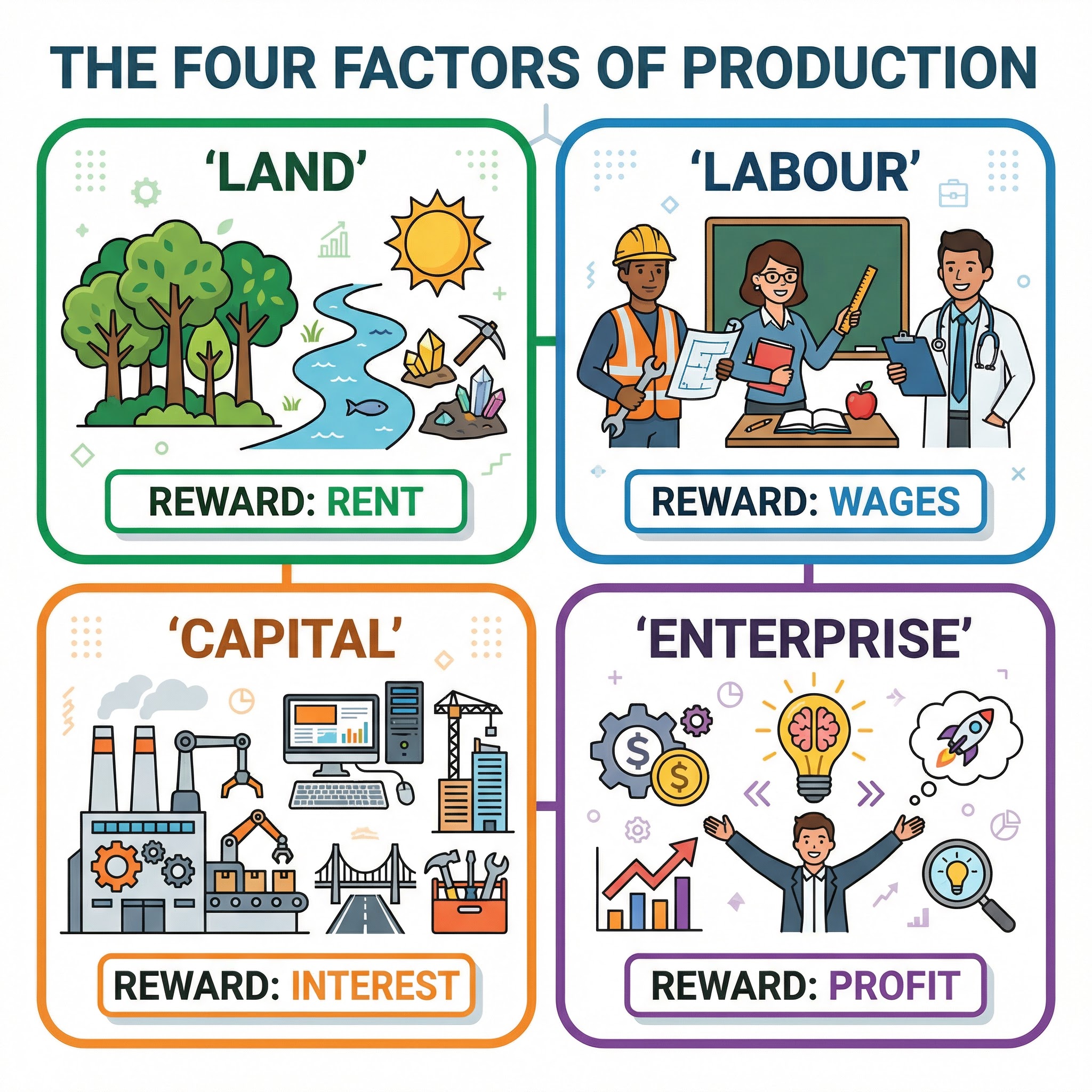 The Four Factors of Production
