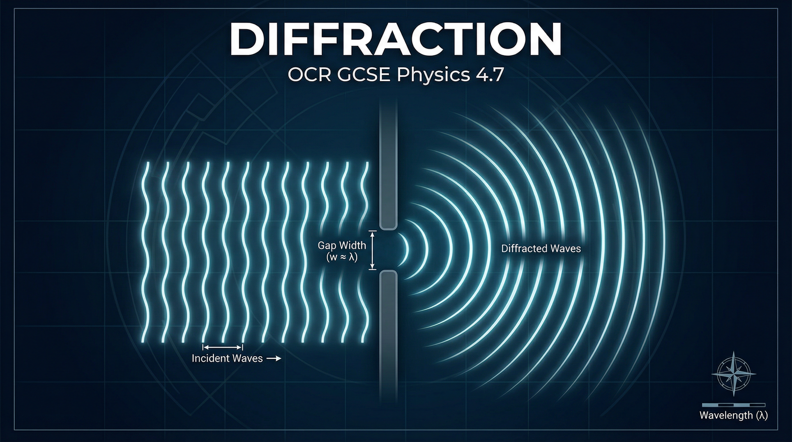 Header image for OCR GCSE Physics 4.7: Diffraction
