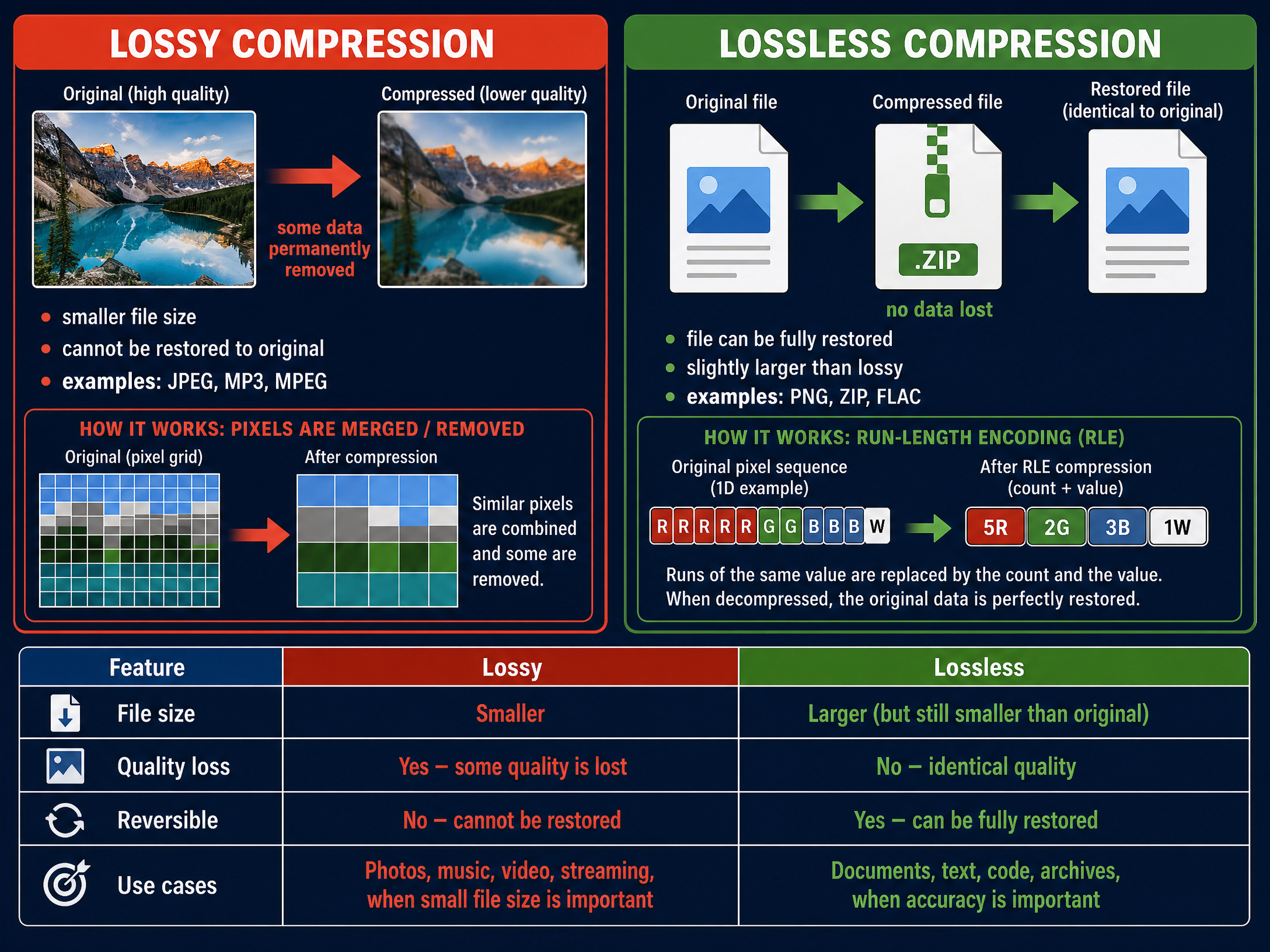 Lossy vs Lossless Compression
