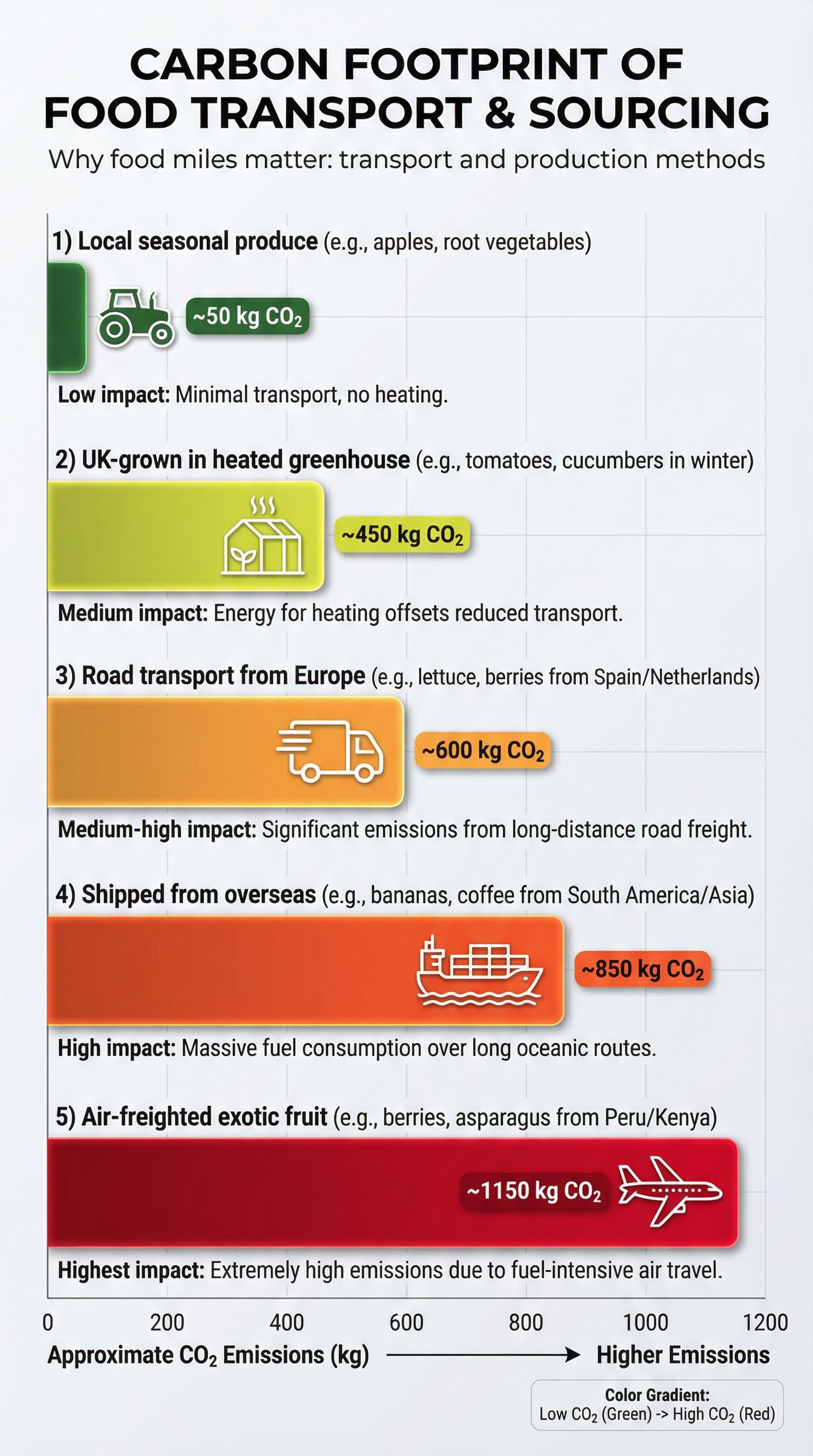 Carbon Footprint of Food Transport