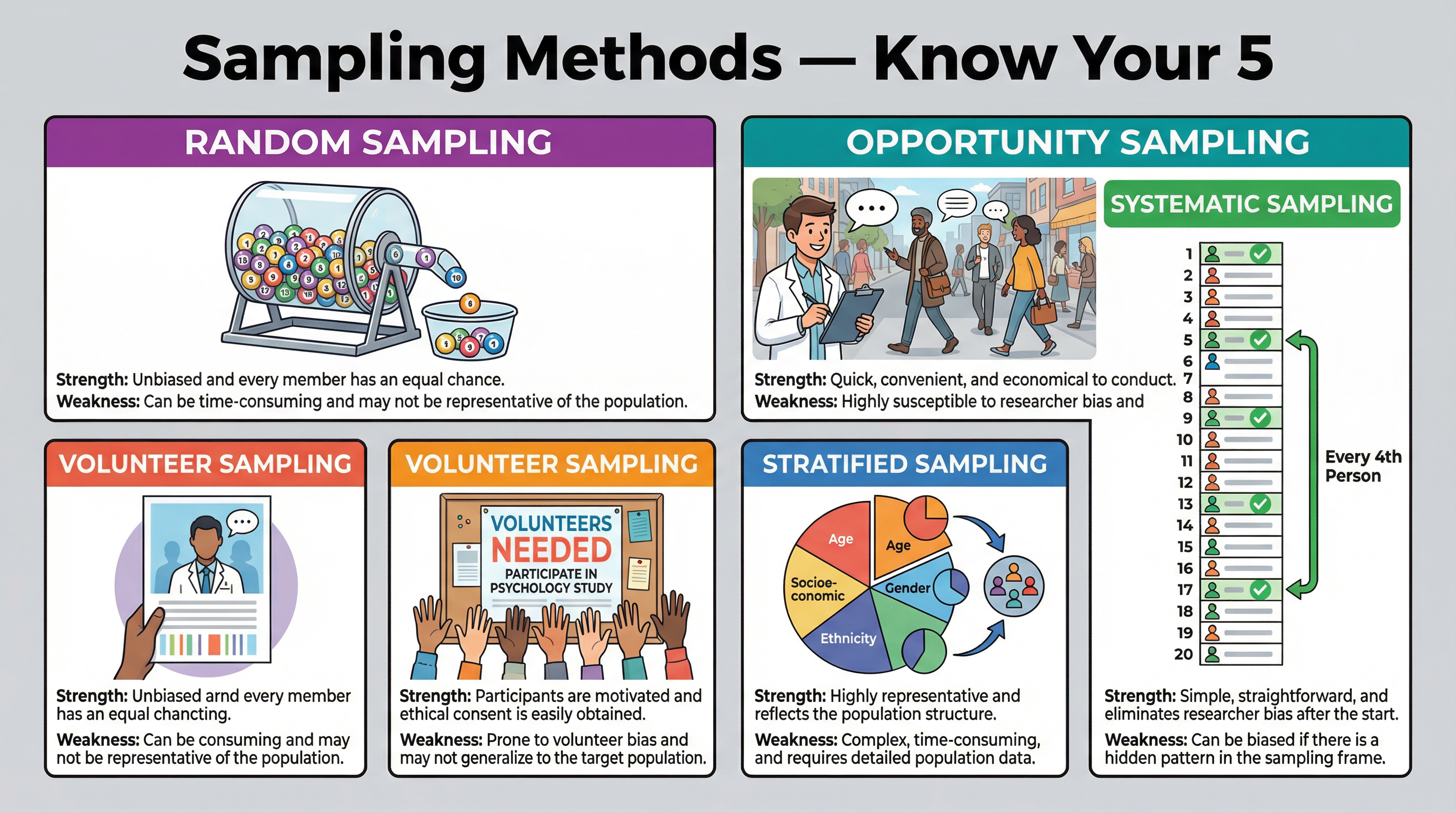 Infographic: The 5 Sampling Methods
