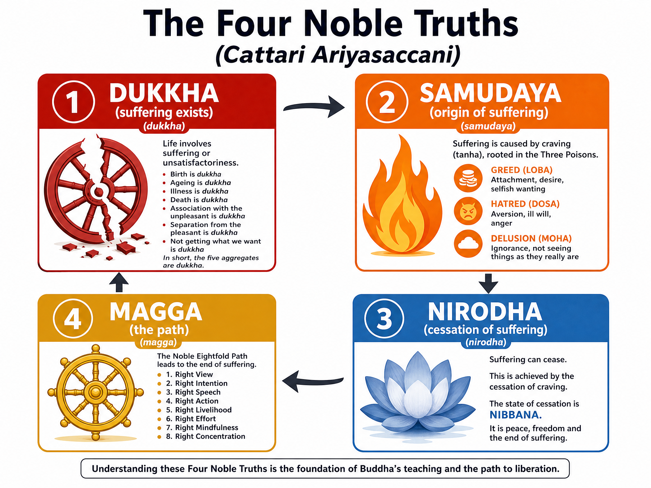 The Four Noble Truths (Cattari Ariyasaccani)