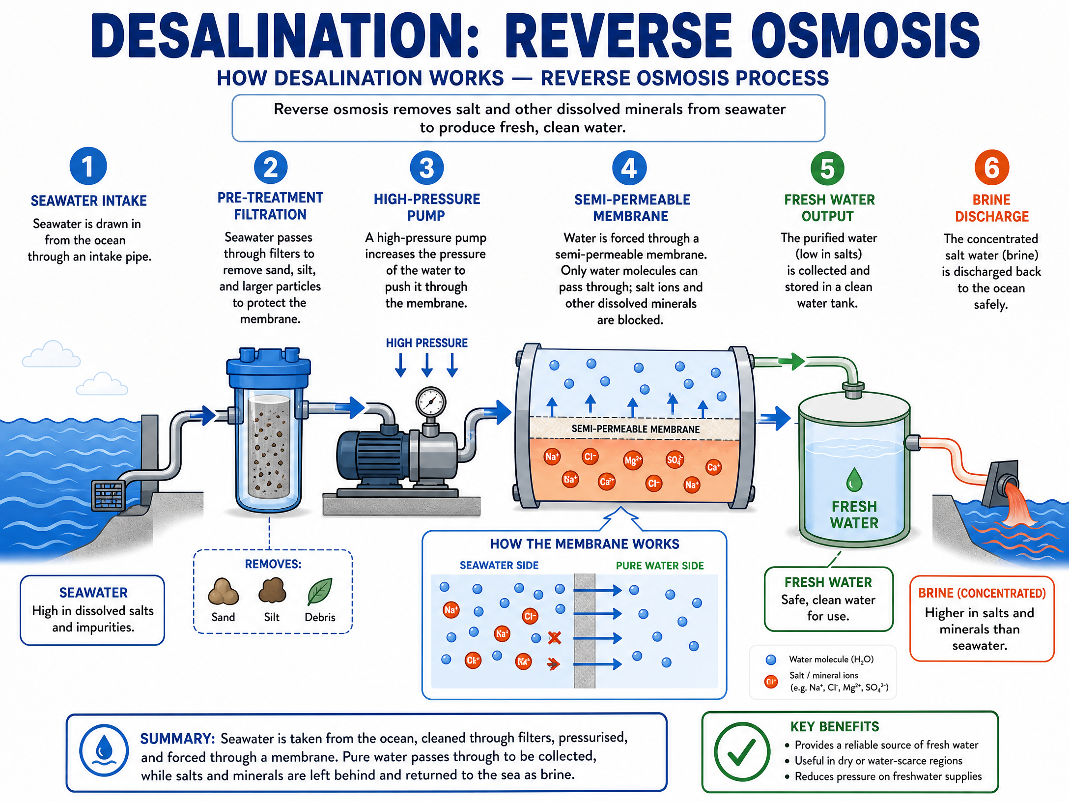 How Desalination Works: Reverse Osmosis