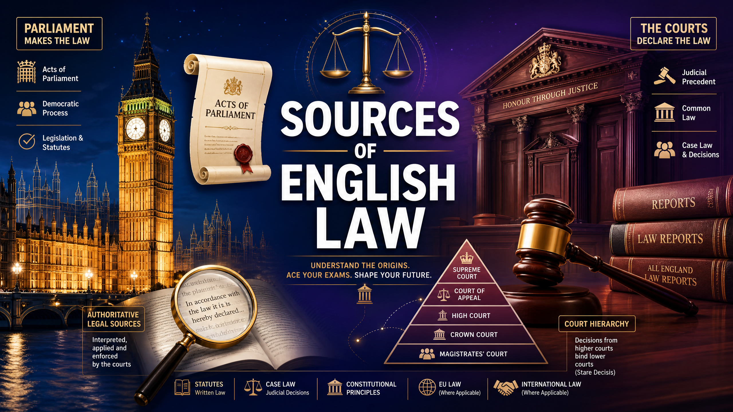 Header image for Sources of English Law