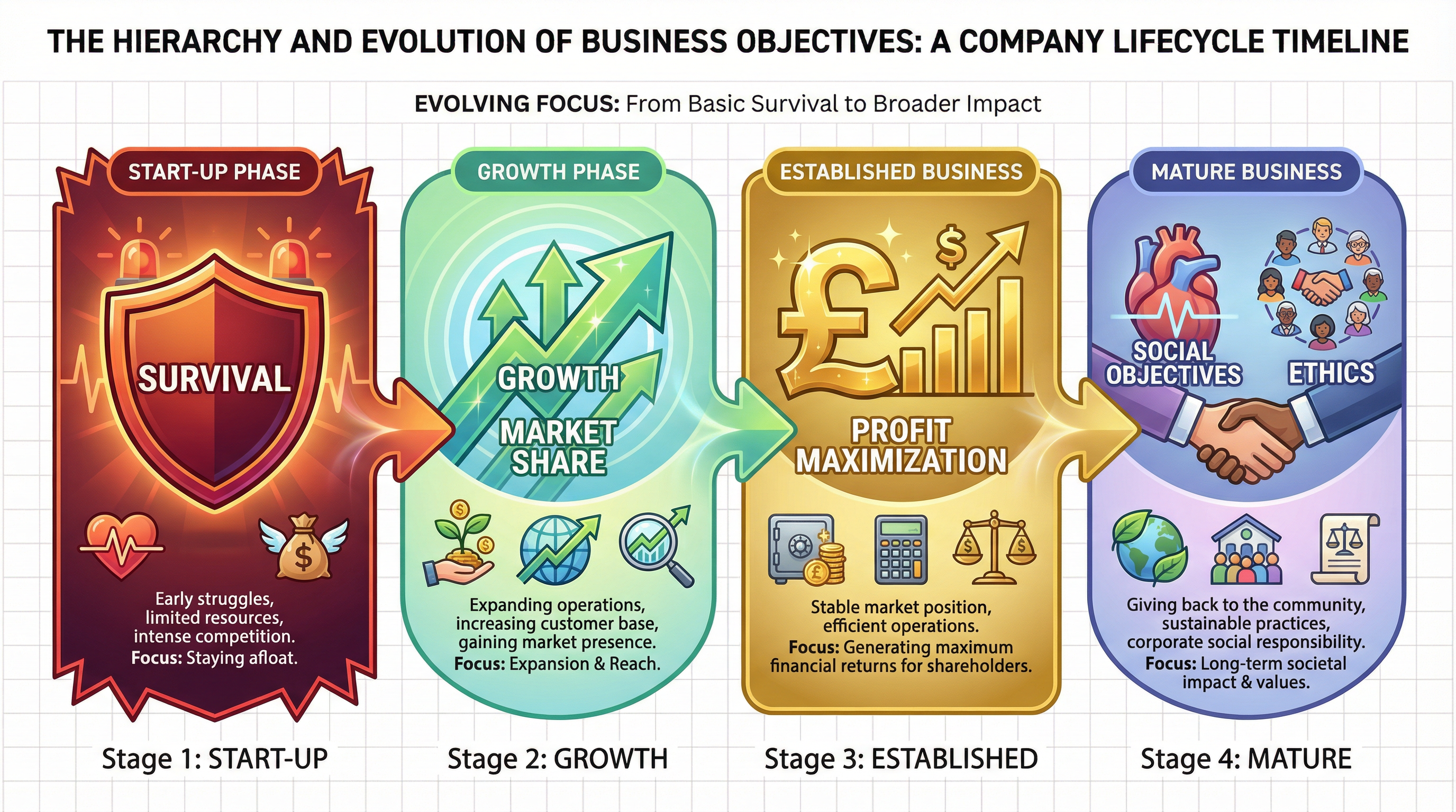 The Hierarchy and Evolution of Business Objectives