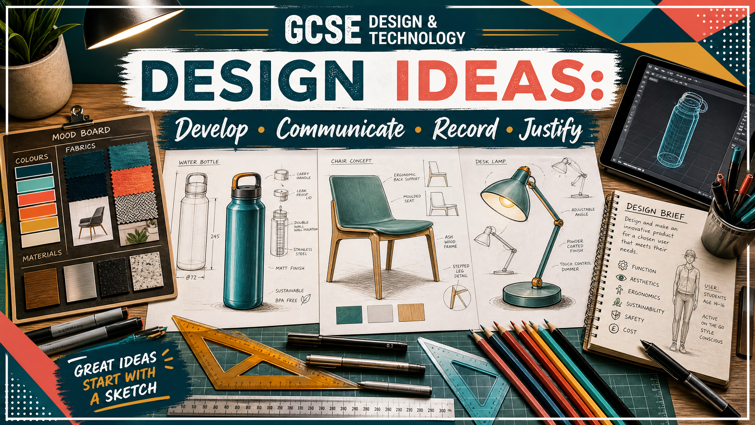 Topic 1.17: Develop, communicate, record and justify design ideas