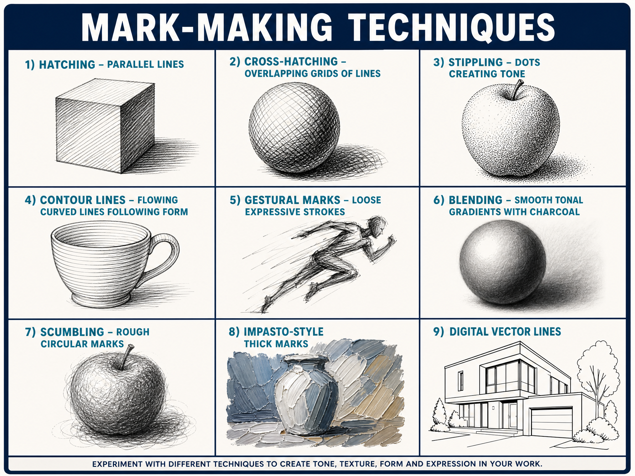 Key Mark-Making Techniques