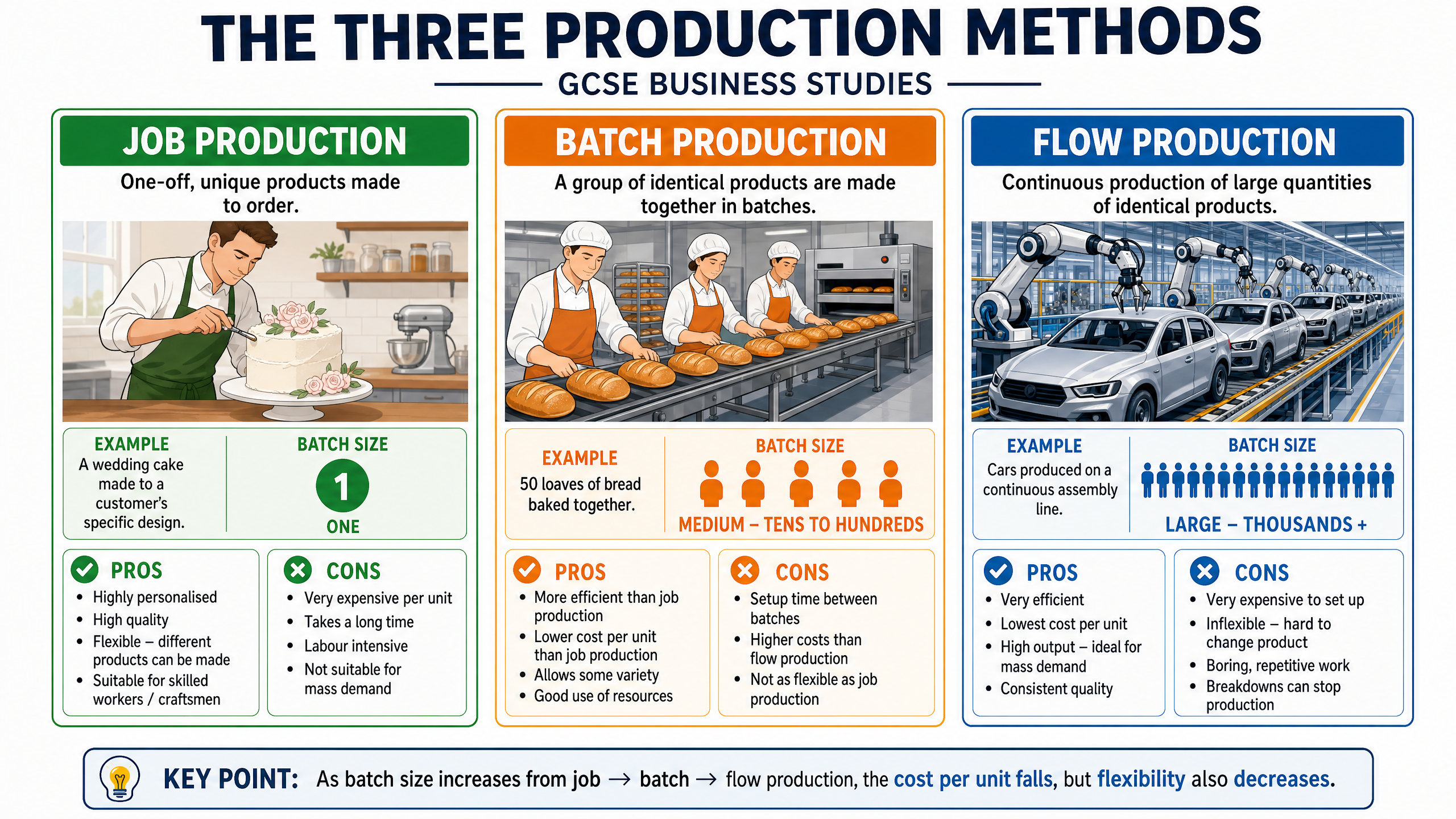 The Three Production Methods