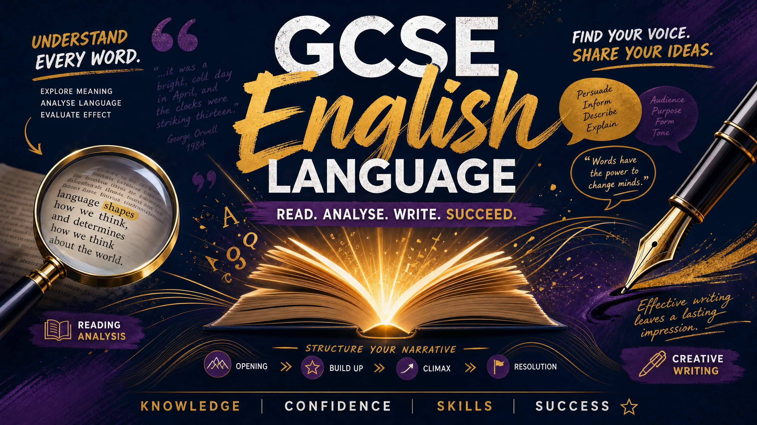 Header image for GCSE English Language Component 1