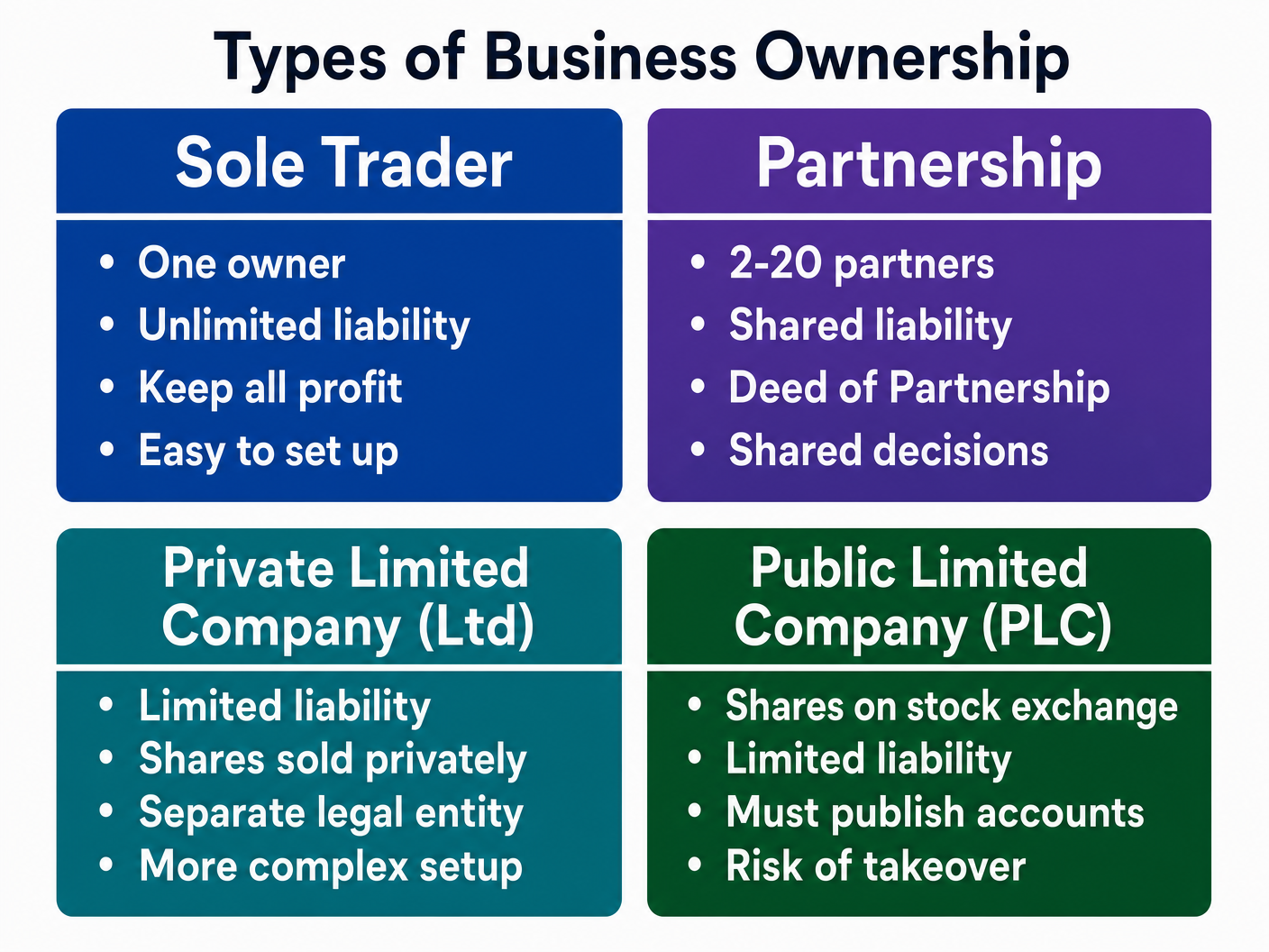 Types of Business Ownership