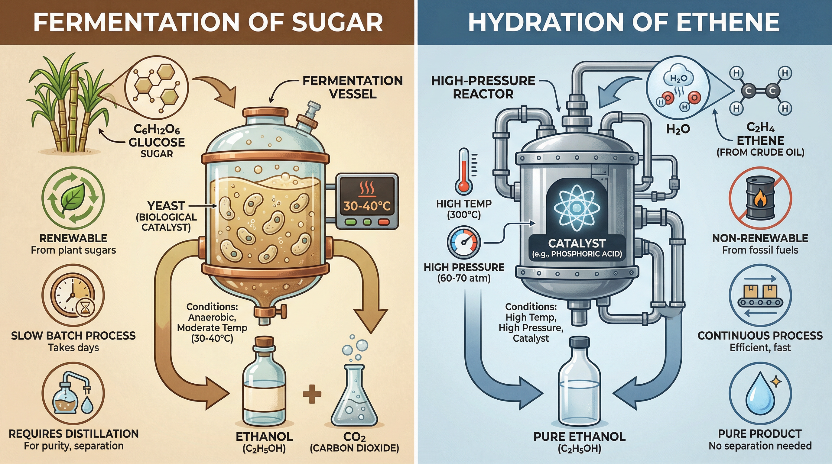 Comparison of Ethanol Production Methods.