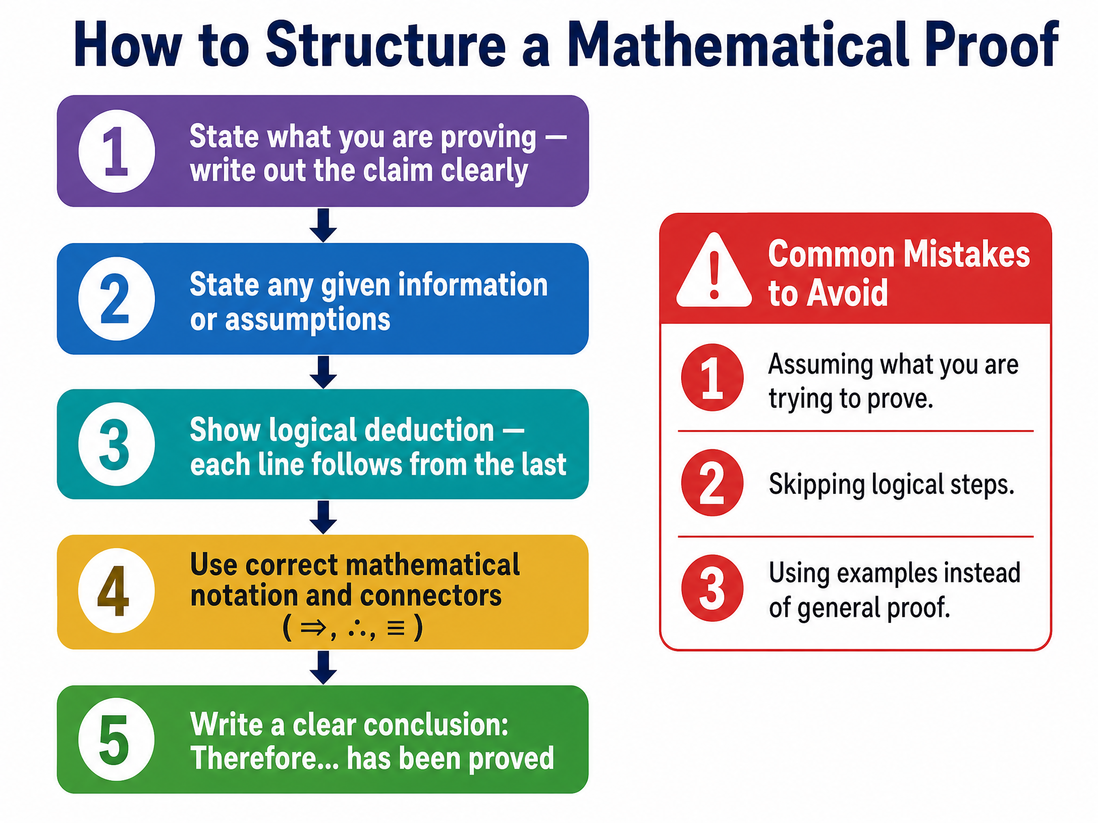 How to Structure a Mathematical Proof