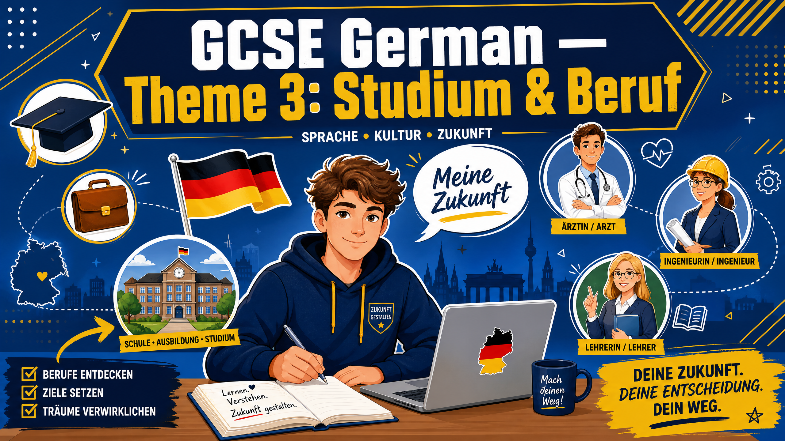 Header image for Theme 3: Current and future study and employment