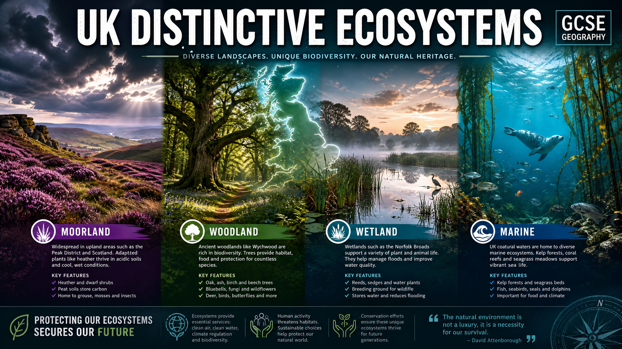 UK Distinctive Ecosystems: Terrestrial and Marine