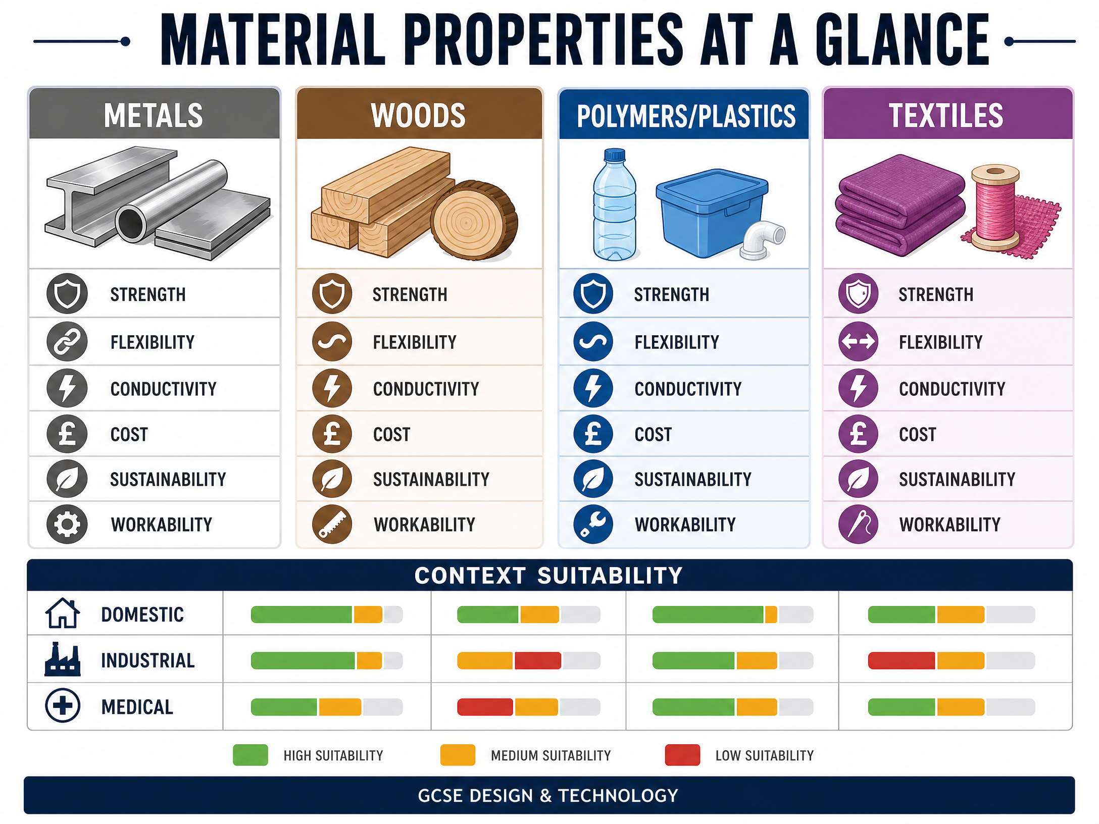 Material Properties at a Glance