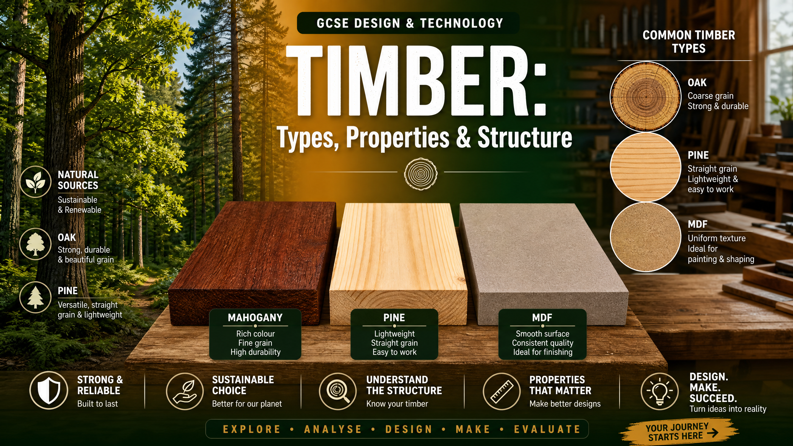 Header image for Timber Types, Properties & Structure