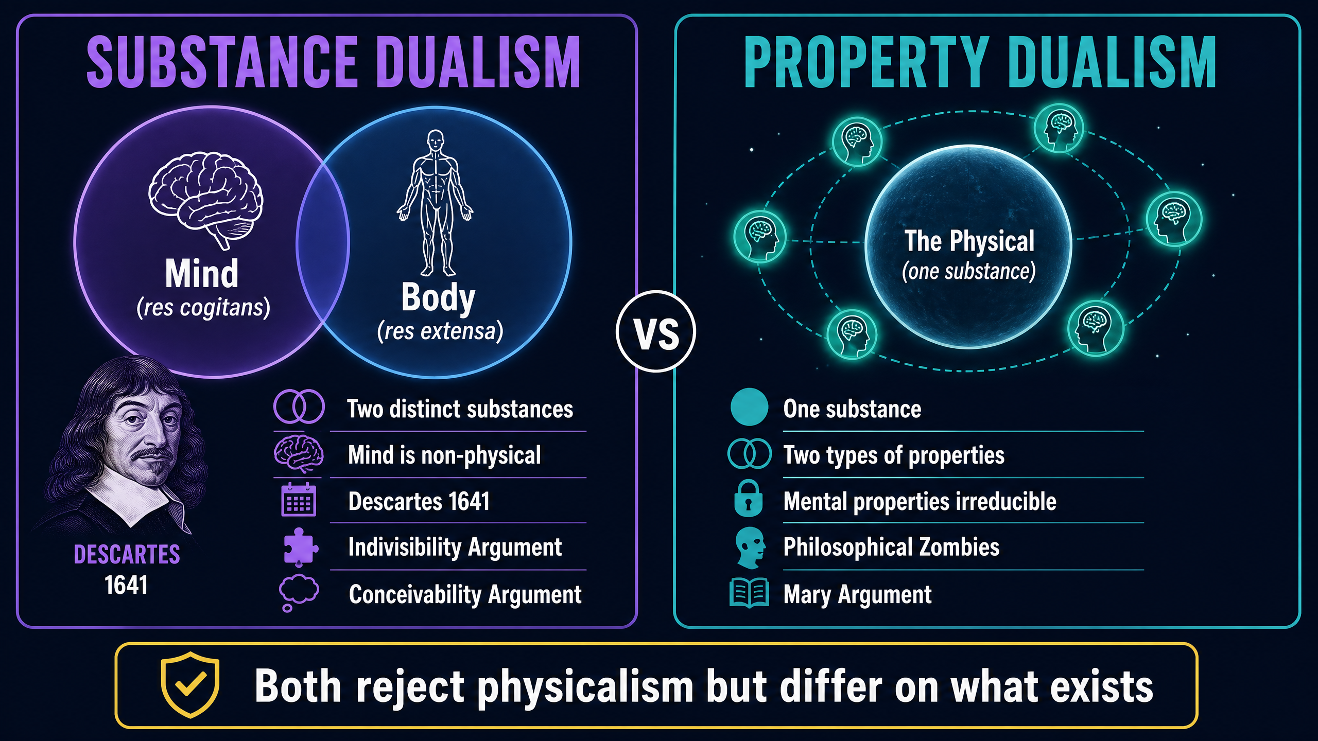 Substance Dualism vs Property Dualism