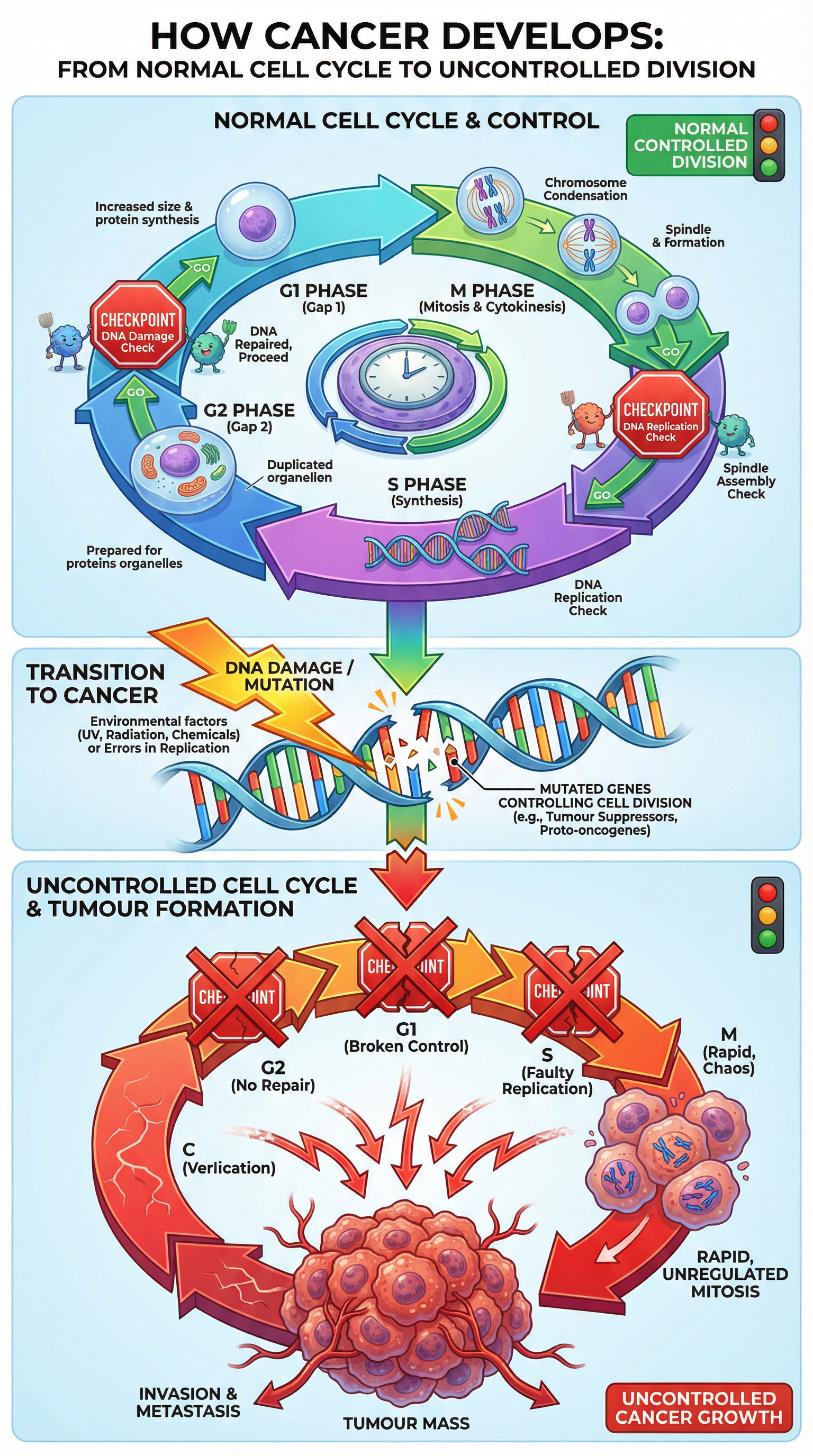 The Cell Cycle and the Development of Cancer