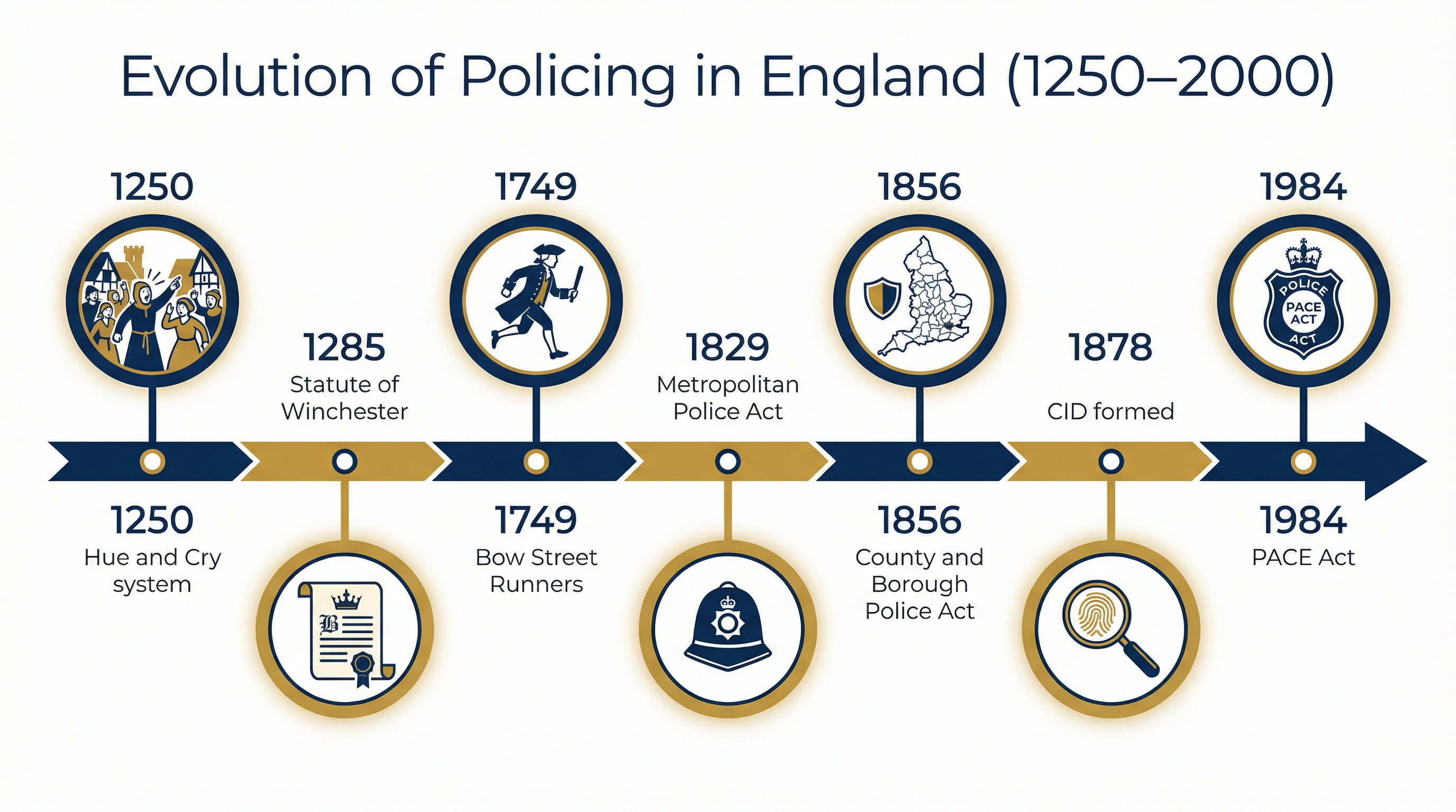 Evolution of Policing in England, 1250–1984