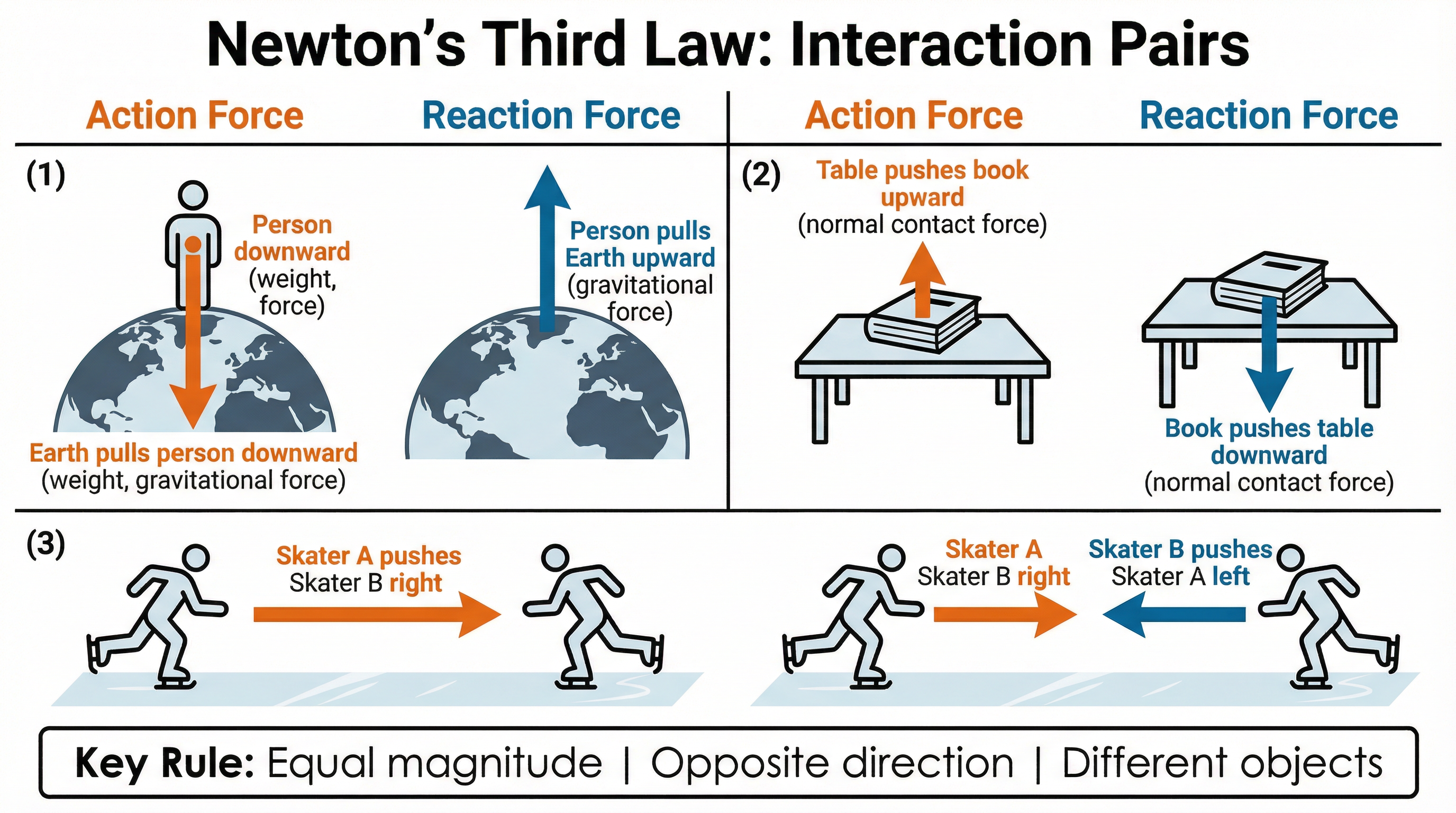 Newton's Third Law: Interaction Pairs