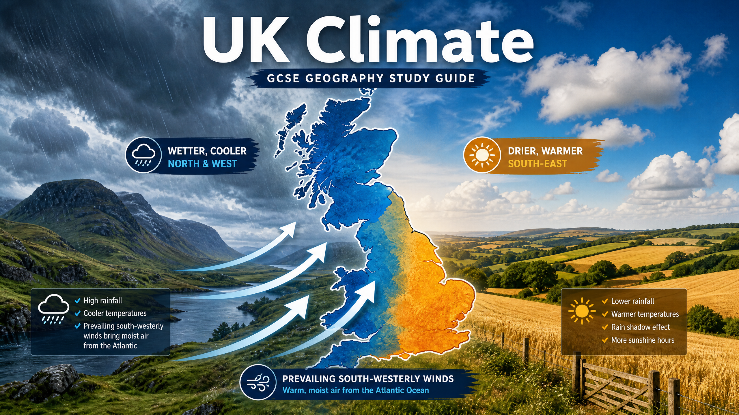 The UK's Temperate Maritime Climate