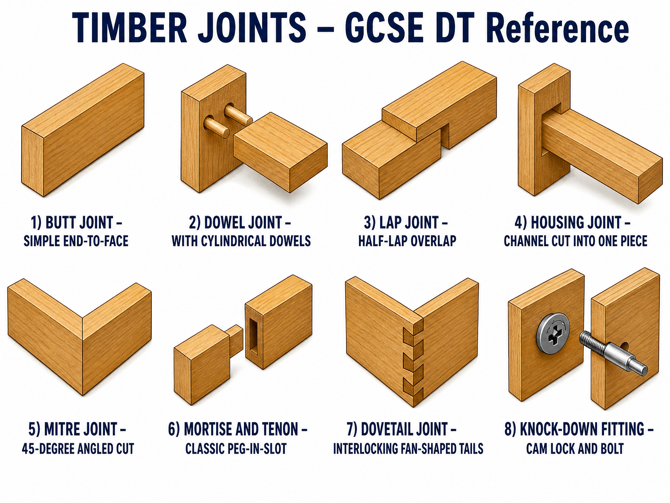 Common Timber Joints Reference