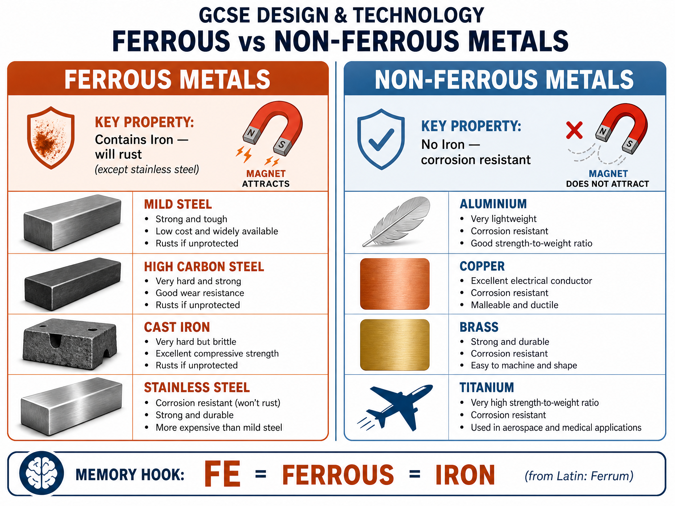 Comparison of Ferrous and Non-Ferrous Metals