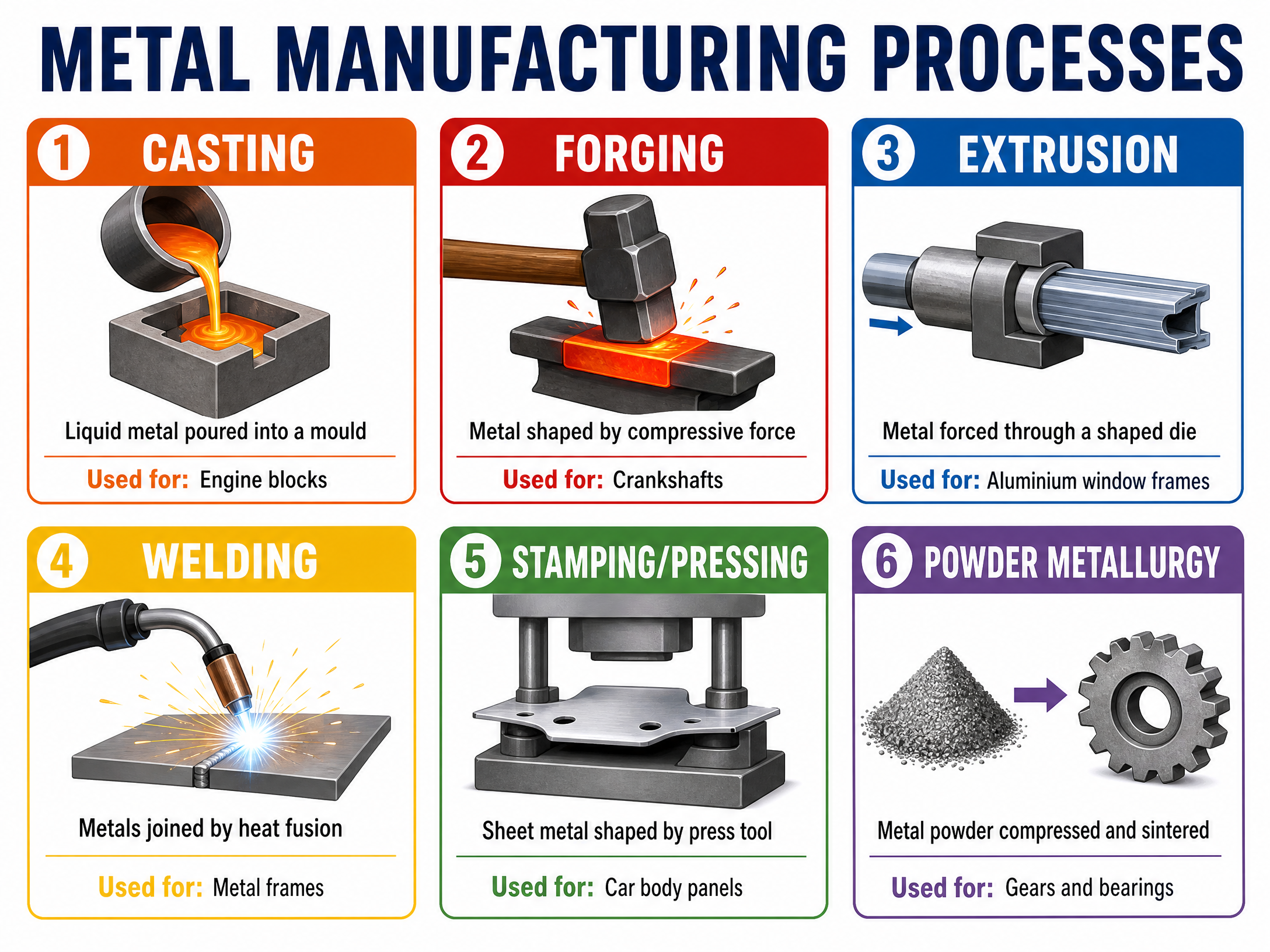 Key Metal Manufacturing Processes