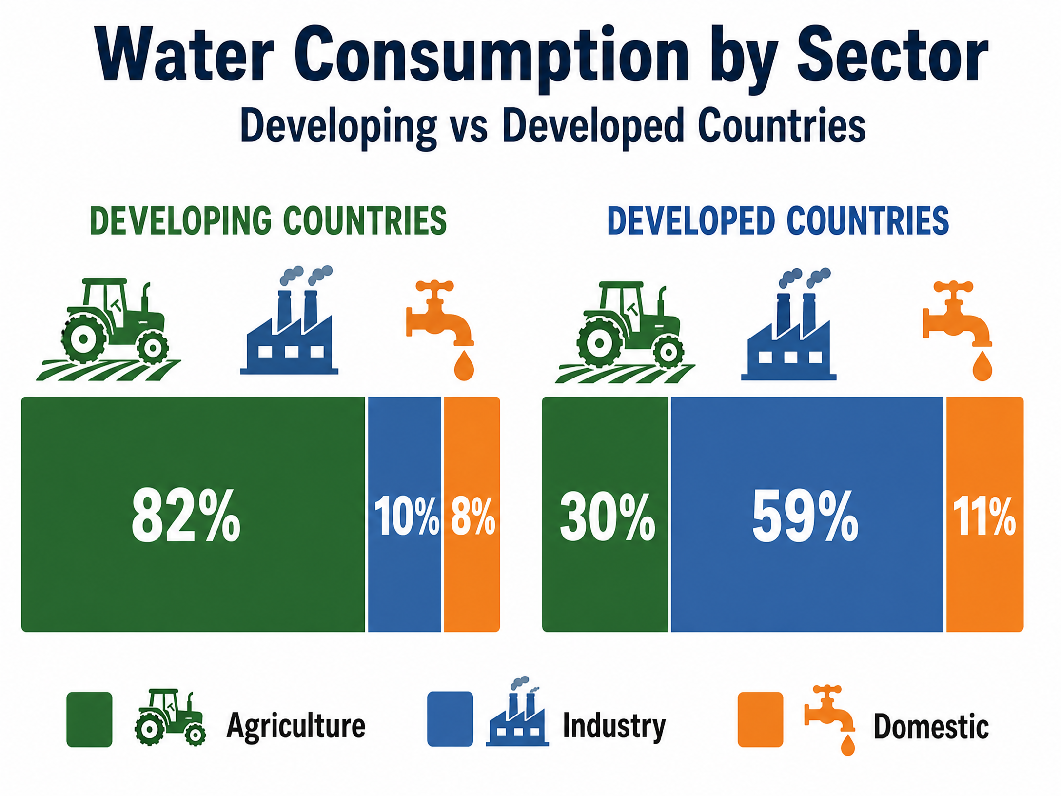 Sectoral Water Usage Comparison