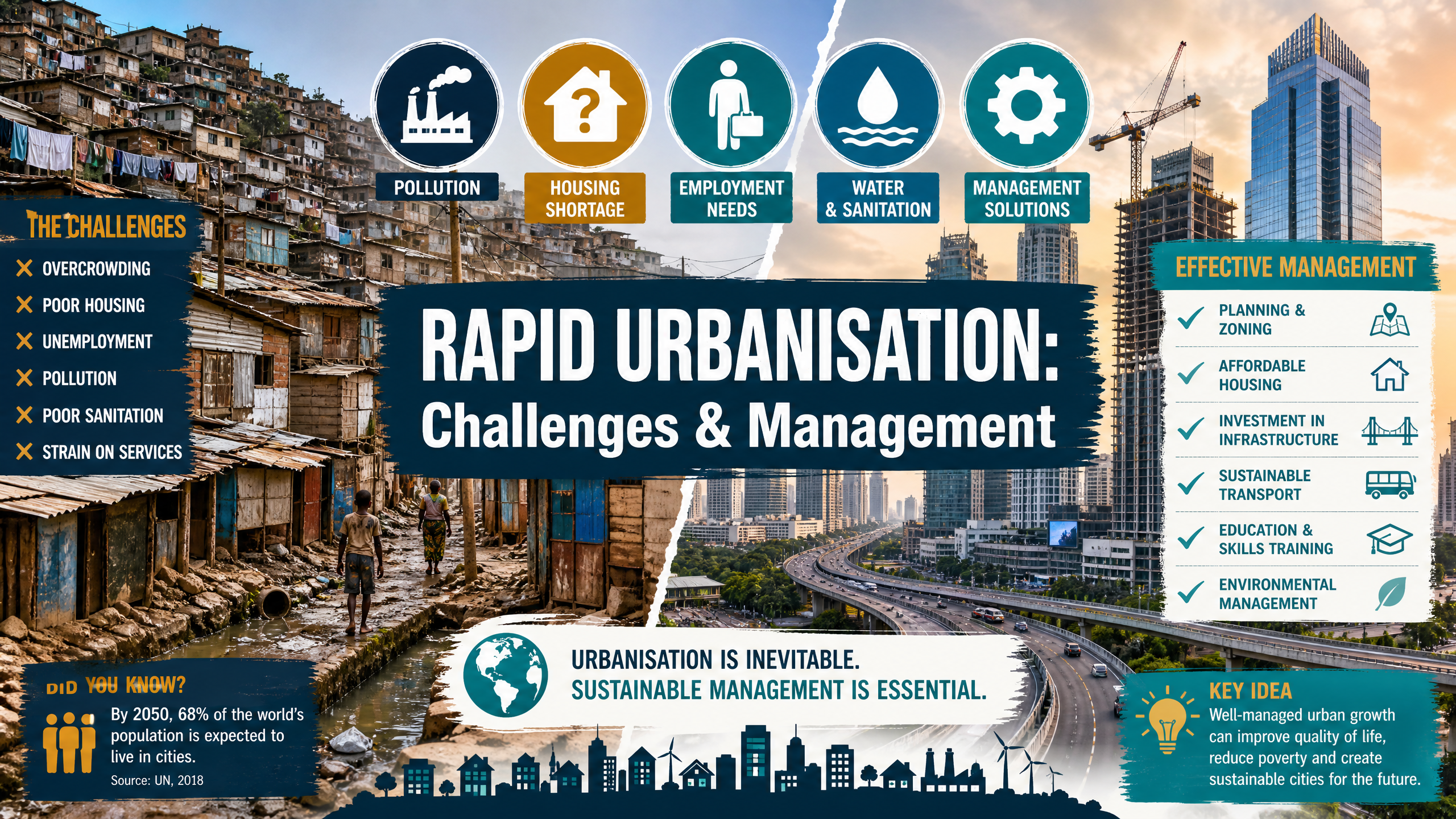 Rapid Urbanisation: Challenges & Management