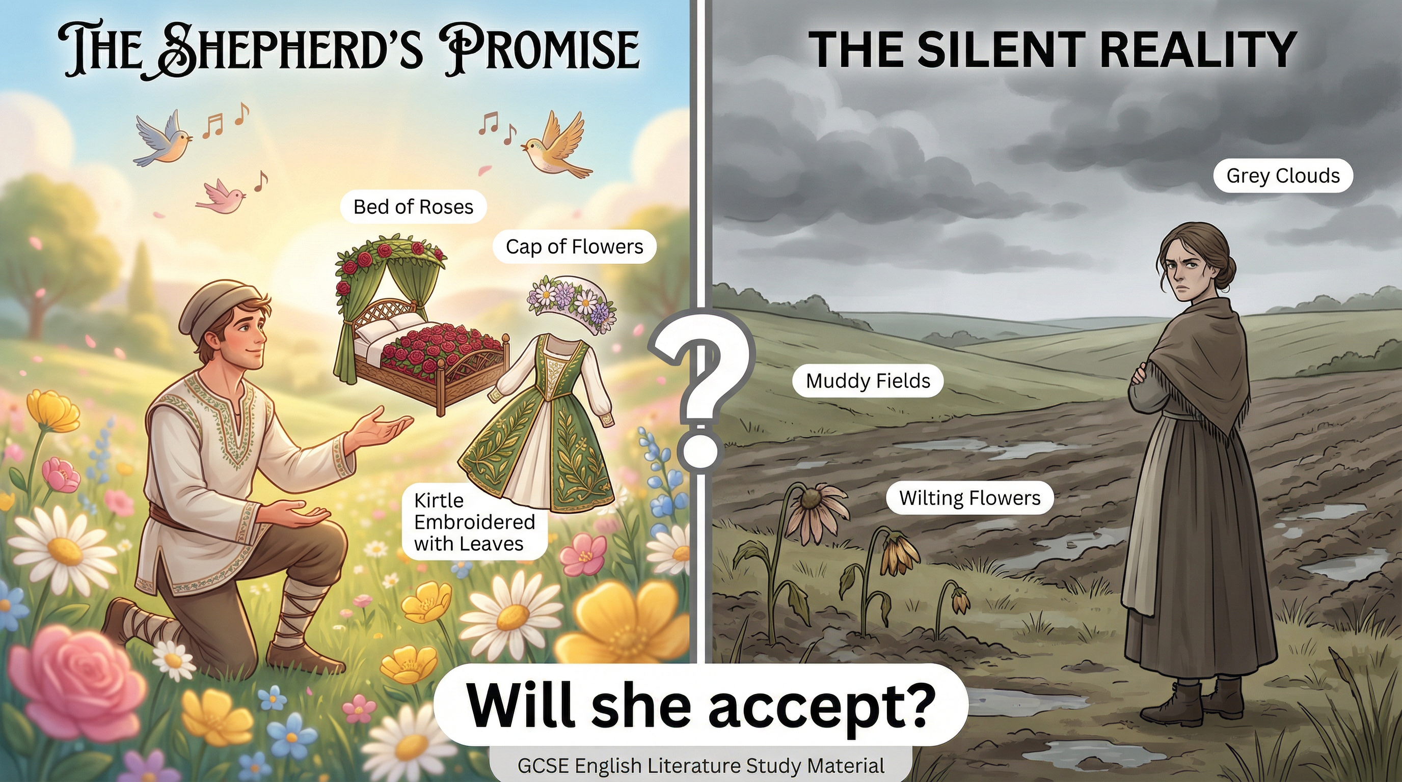 Diagram comparing the Pastoral Ideal with Reality