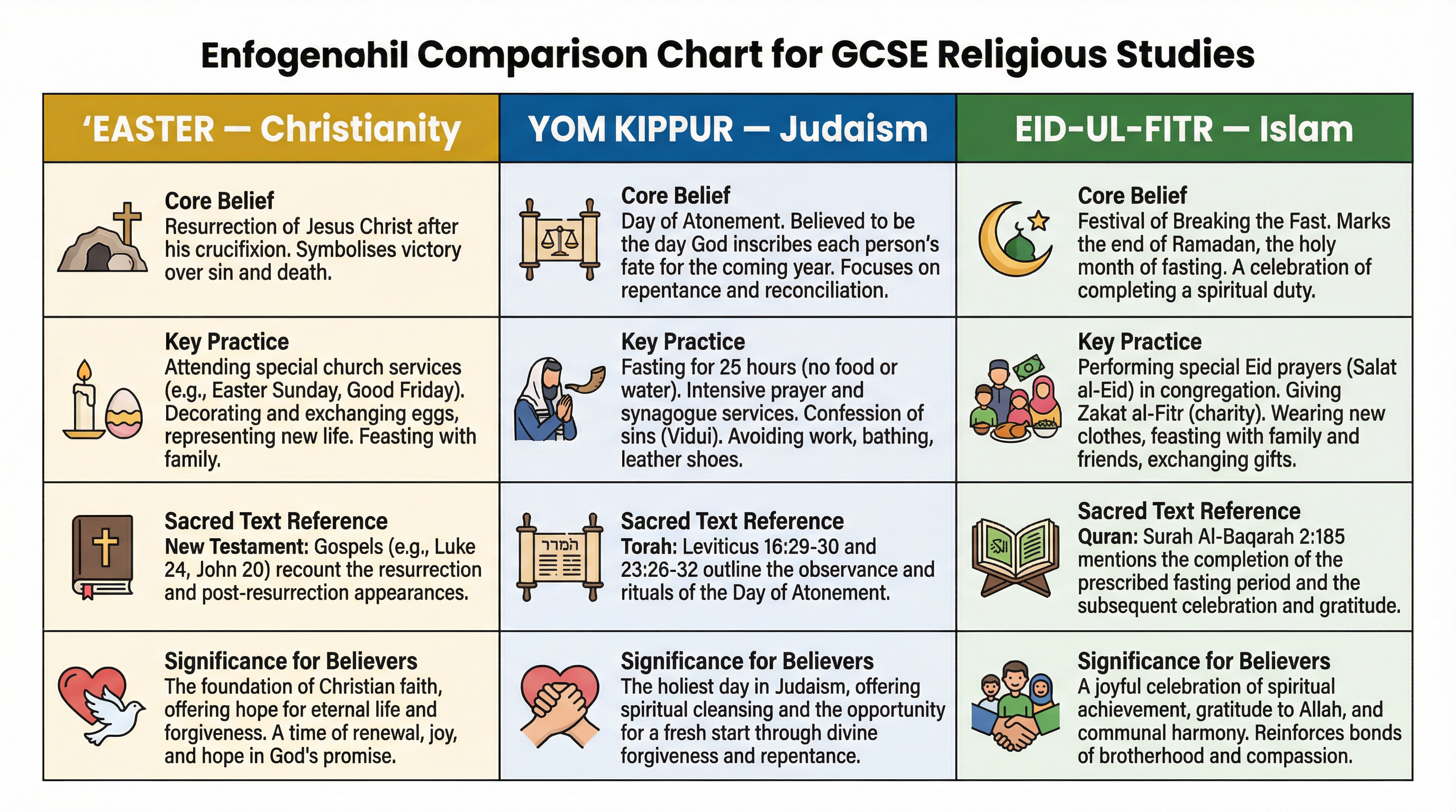 Comparison of Abrahamic Festivals