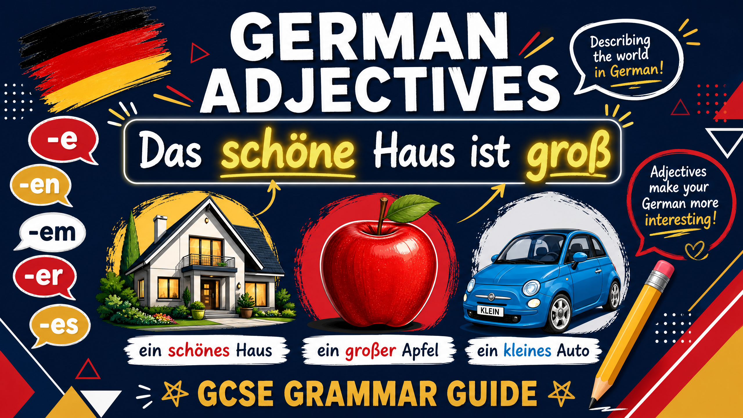 Header image for Grammar: Adjectives