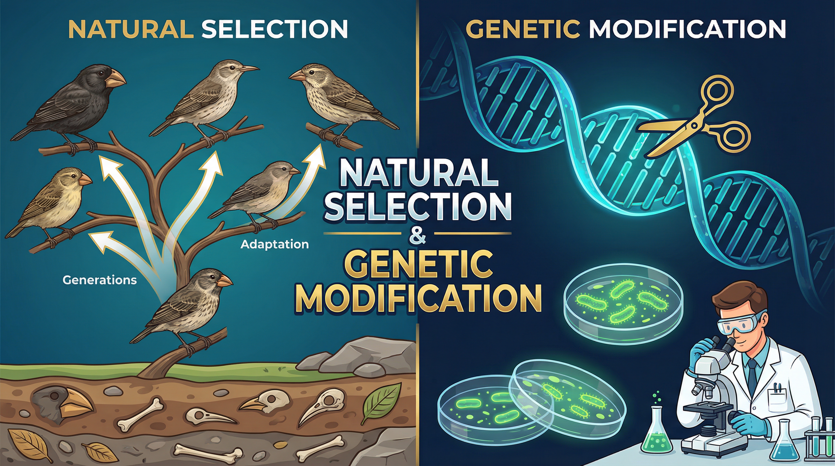 Header image for Natural Selection & Genetic Modification