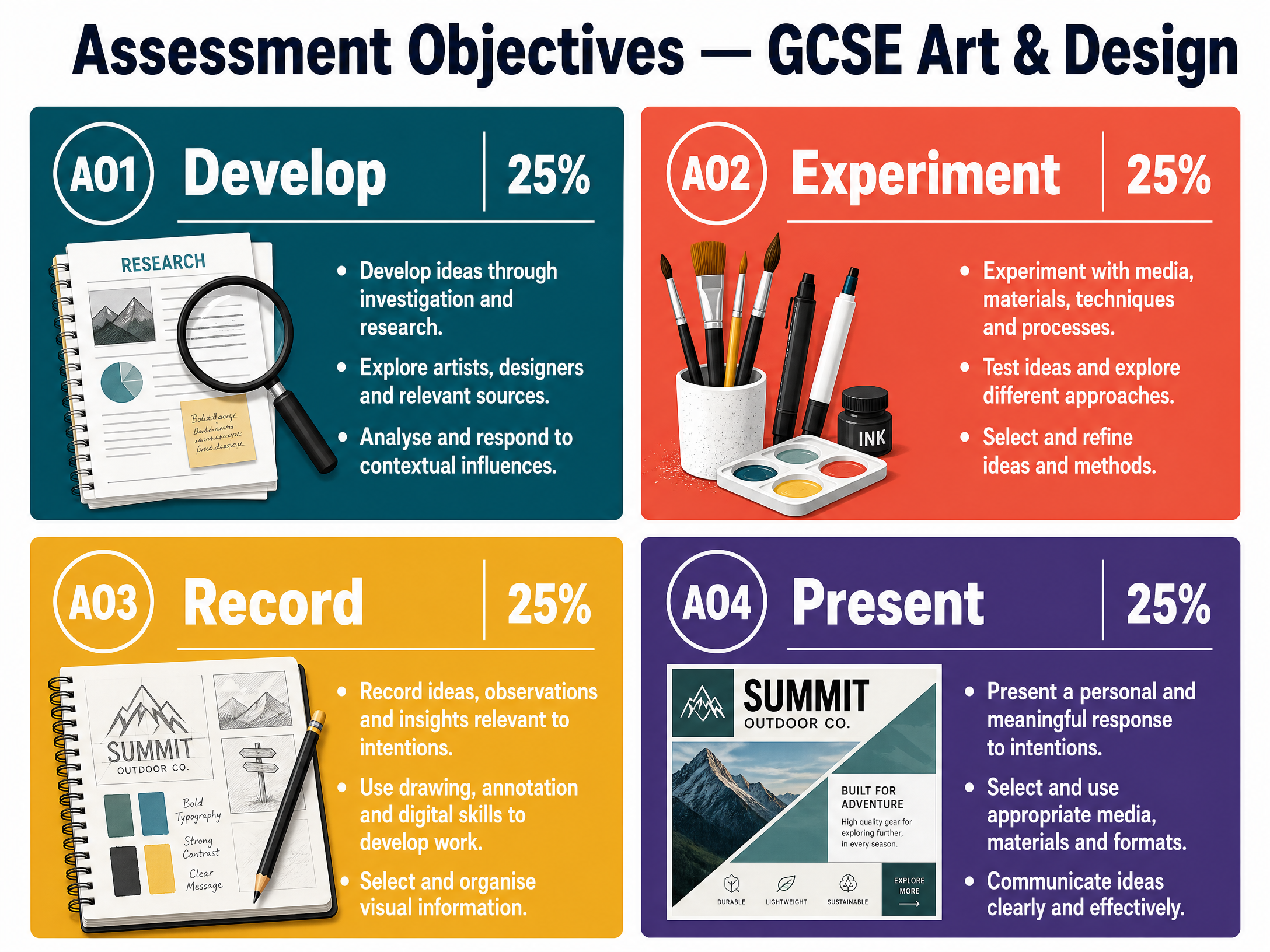 Assessment Objectives breakdown