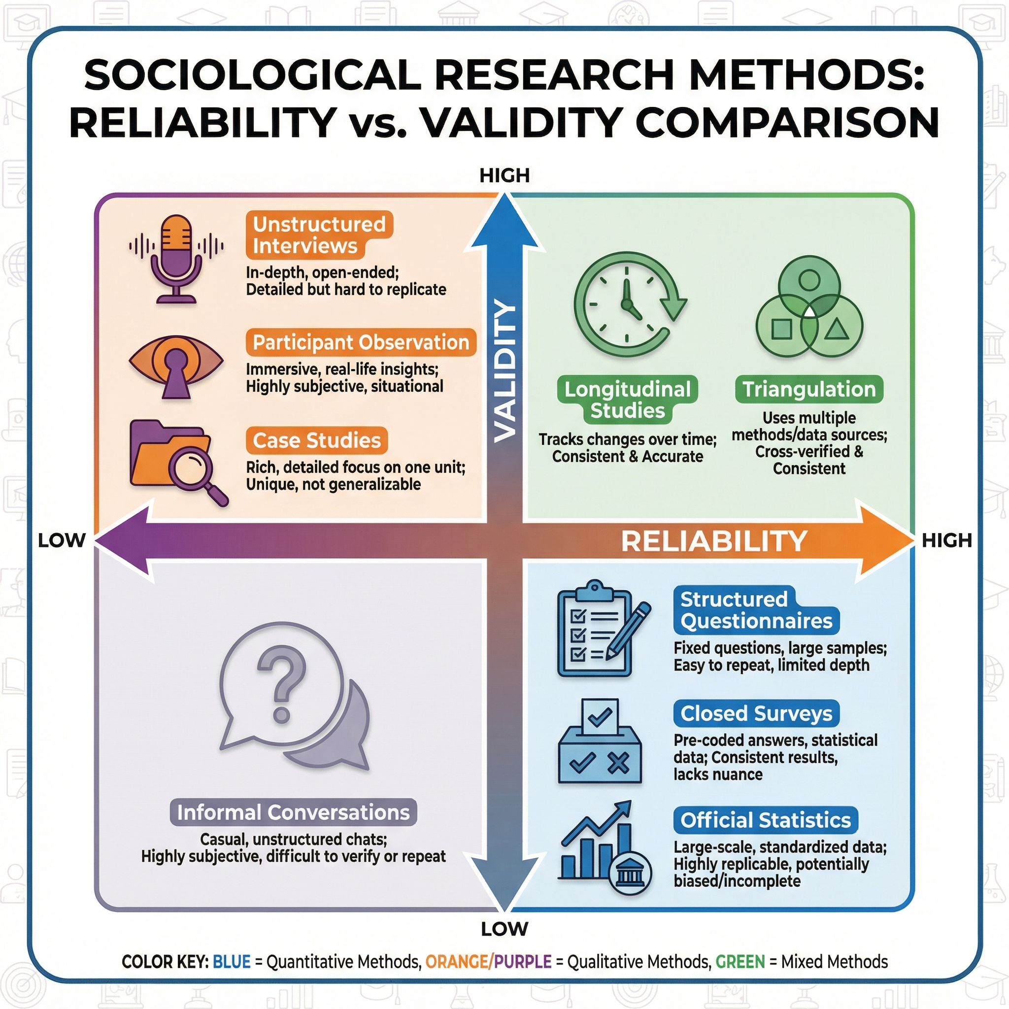 Comparison of Sociological Research Methods.