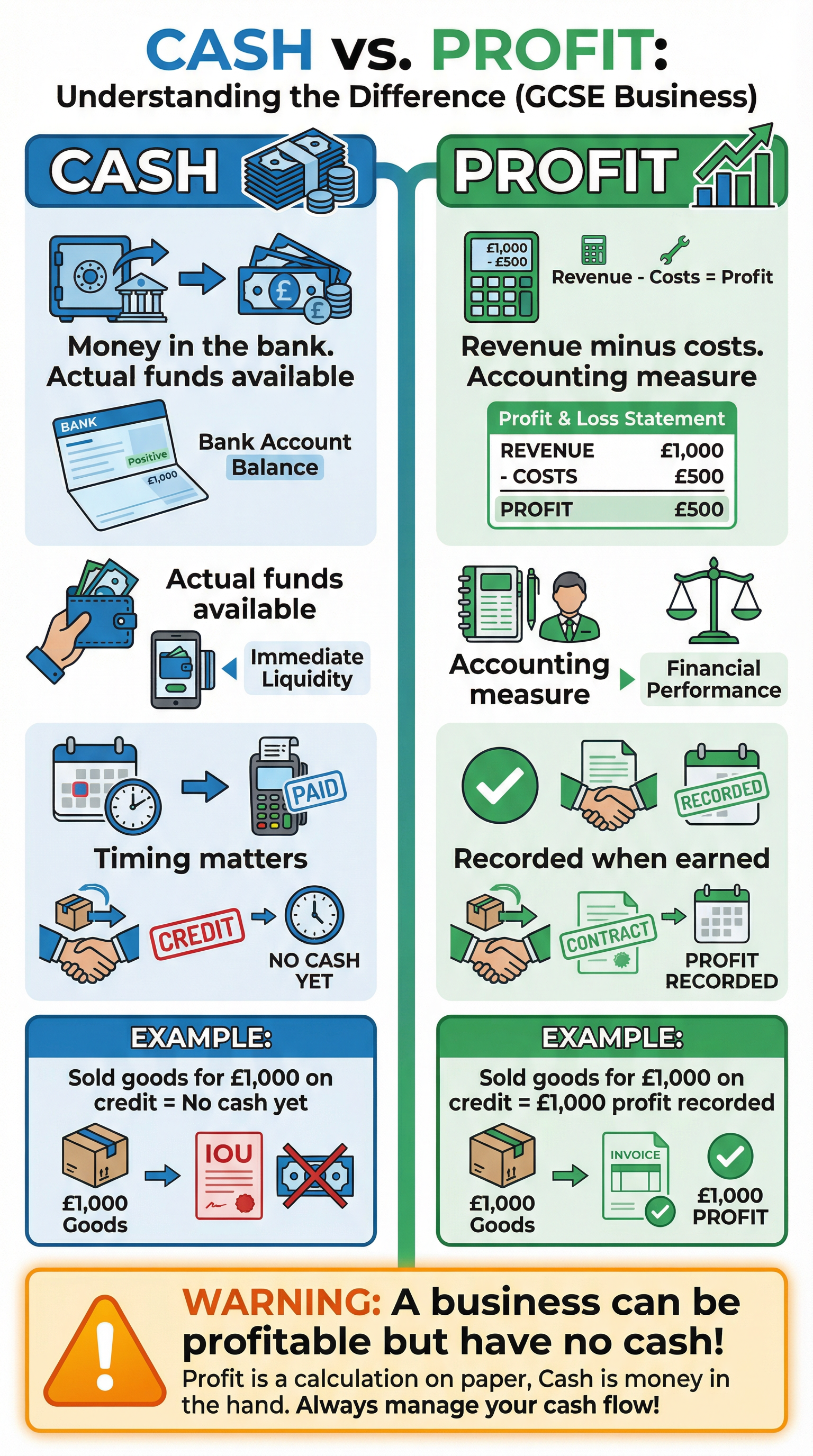 Cash vs. Profit: A Critical Distinction.