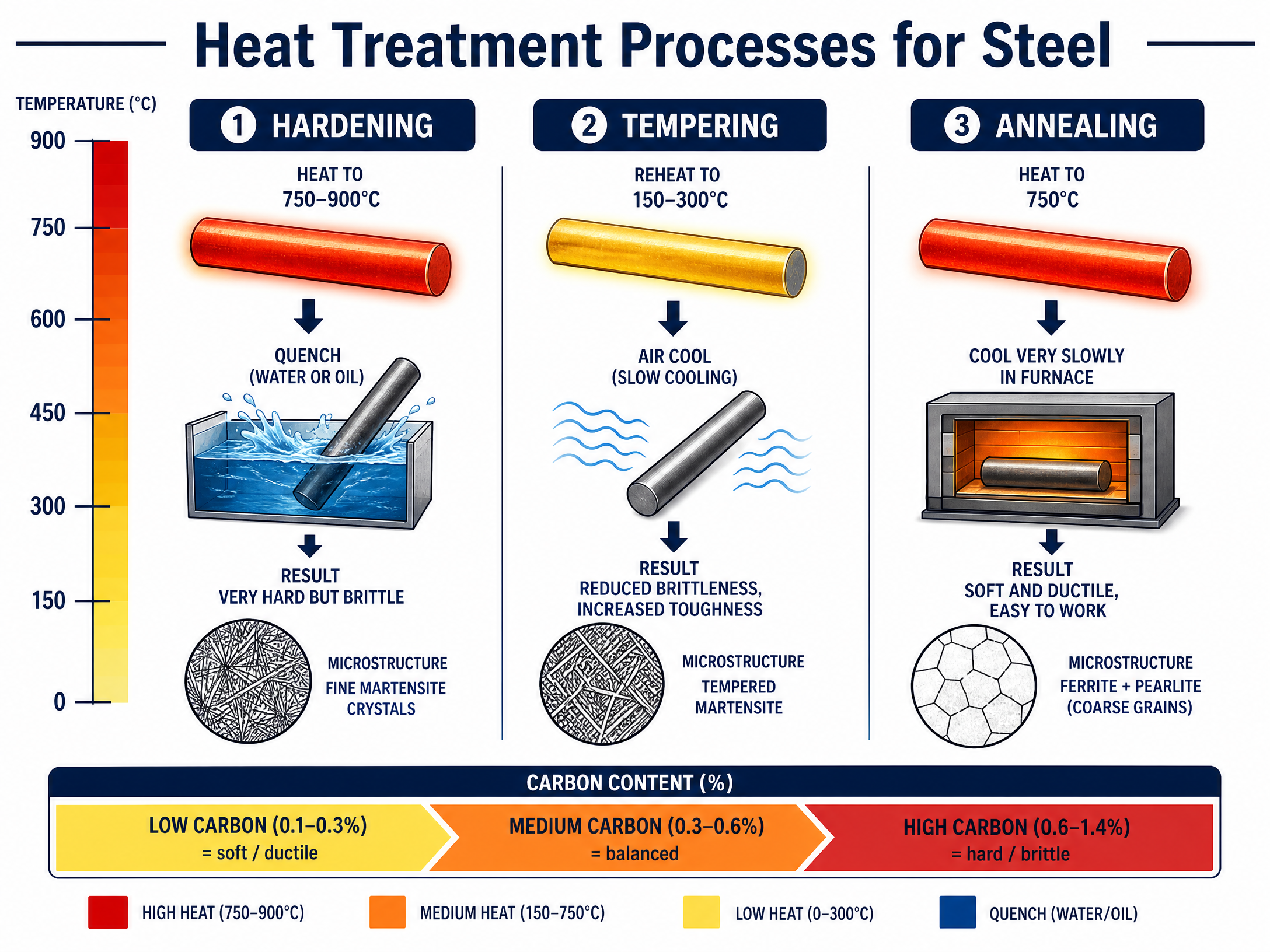 Heat Treatment Processes for Steel