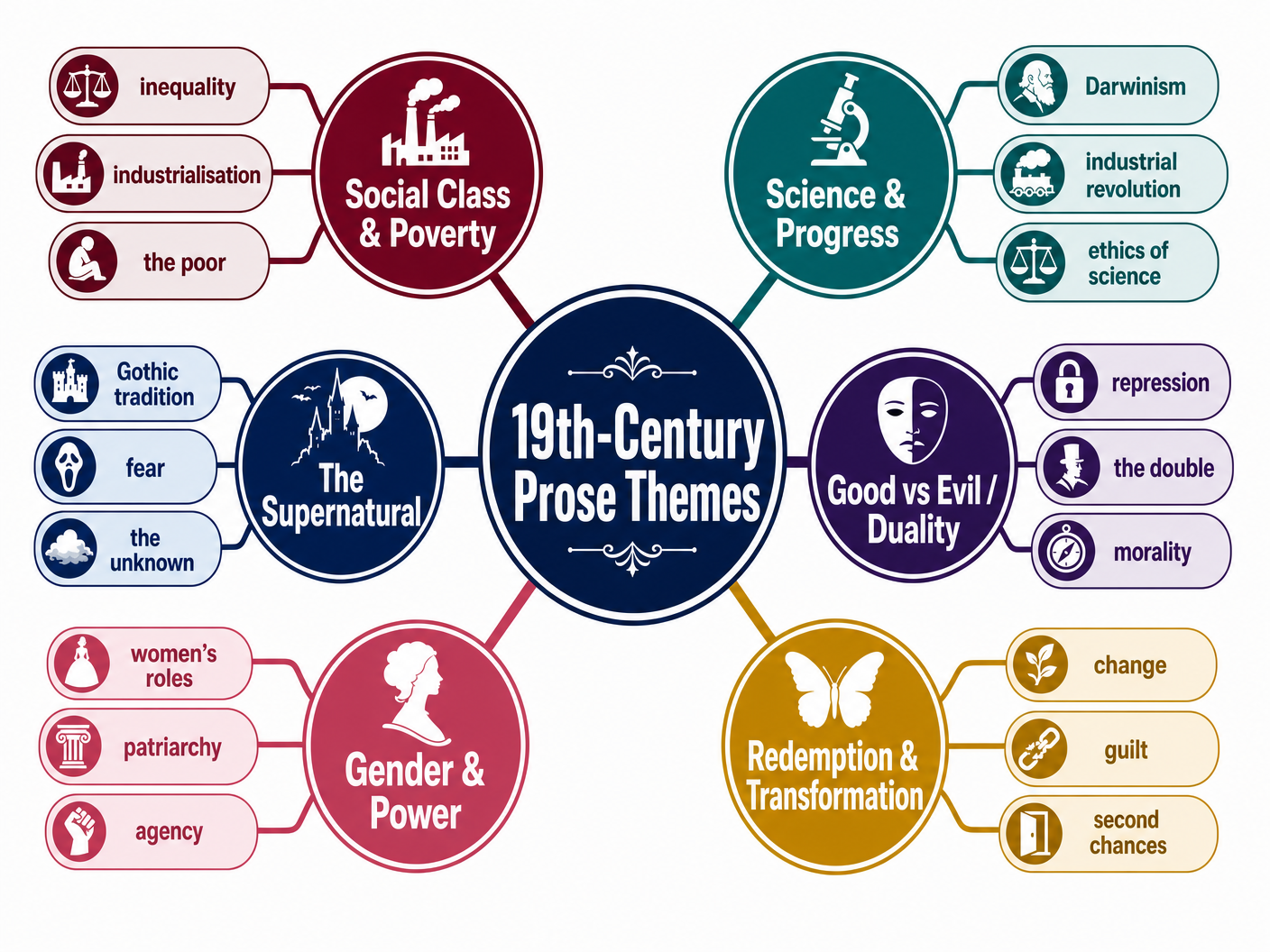 Core Themes in 19th-Century Literature