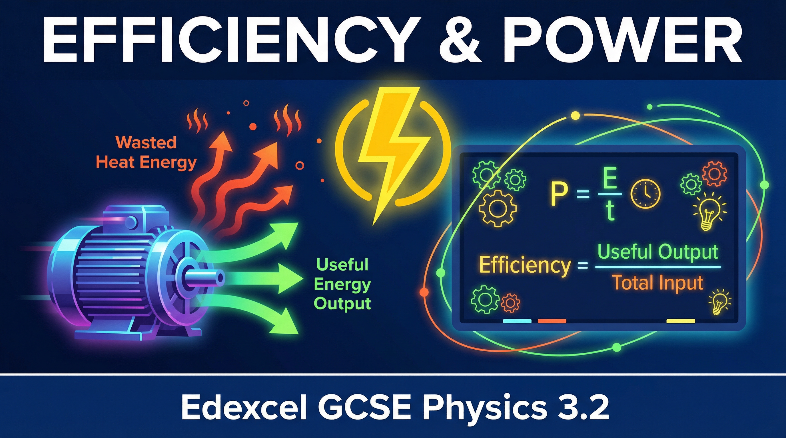 Header image for Edexcel GCSE Physics: Efficiency & Power (3.2)