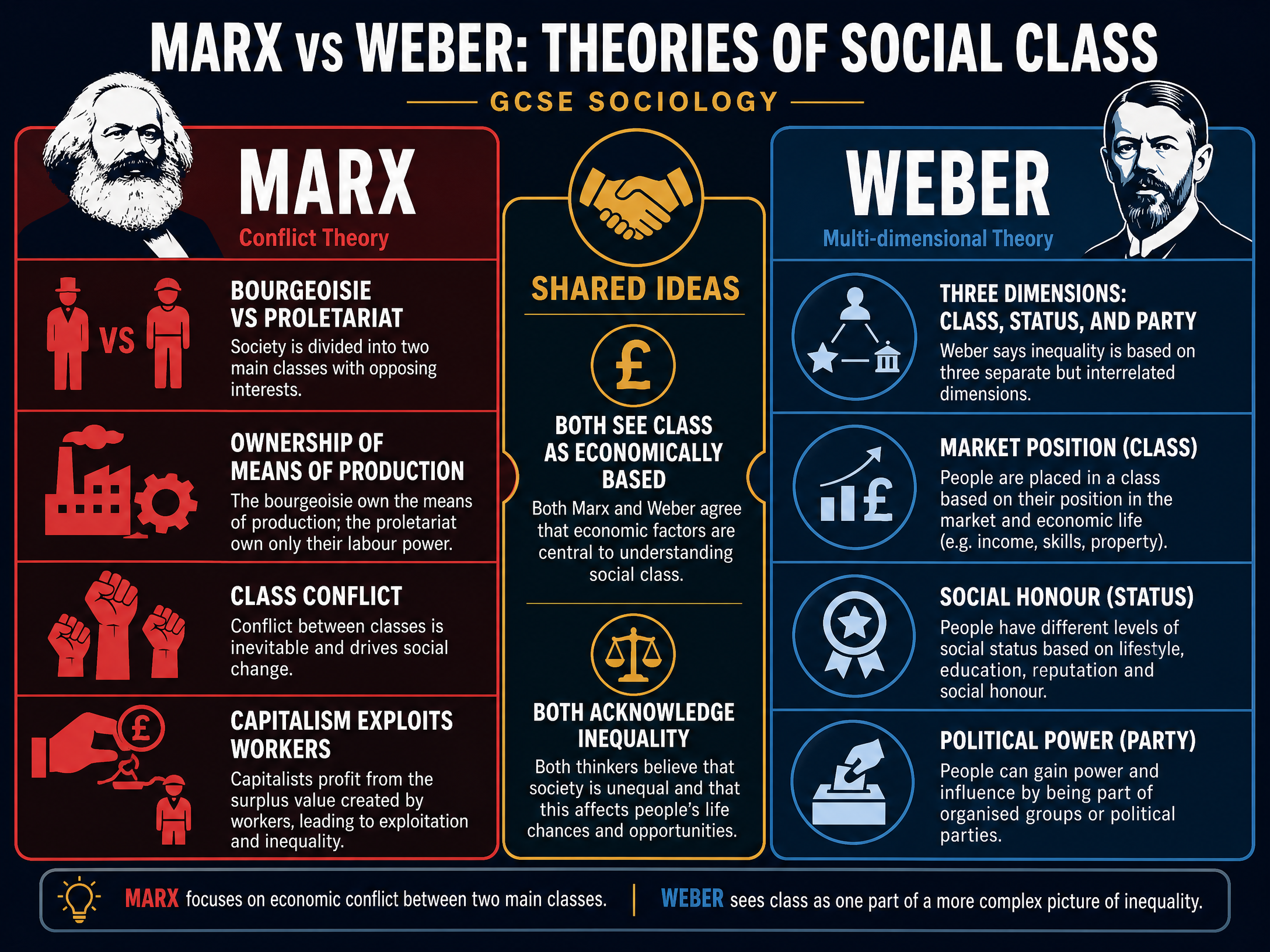 Marx vs Weber: Theories of Social Class