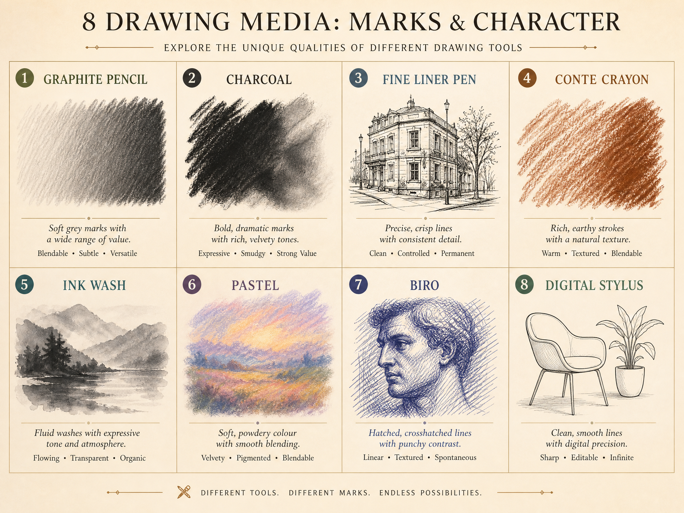 Exploring Drawing Media