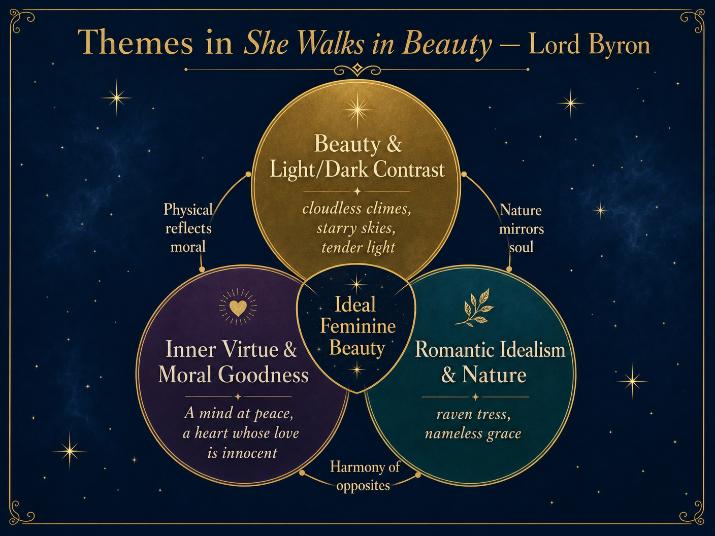 Themes in 'She Walks in Beauty'