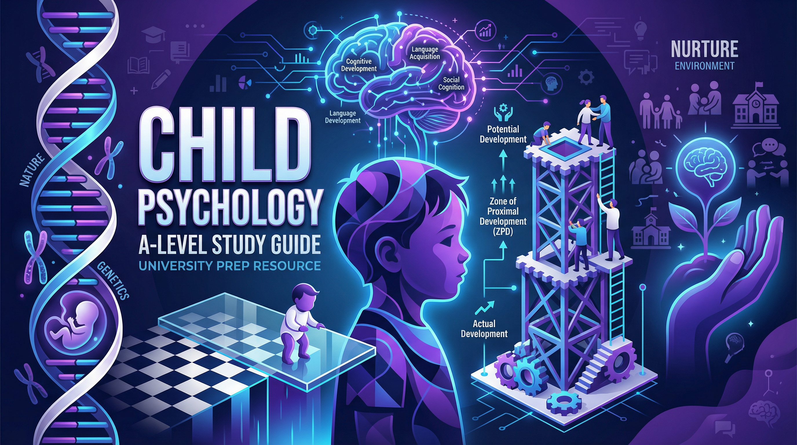 Header image for OCR A-Level Child Psychology.