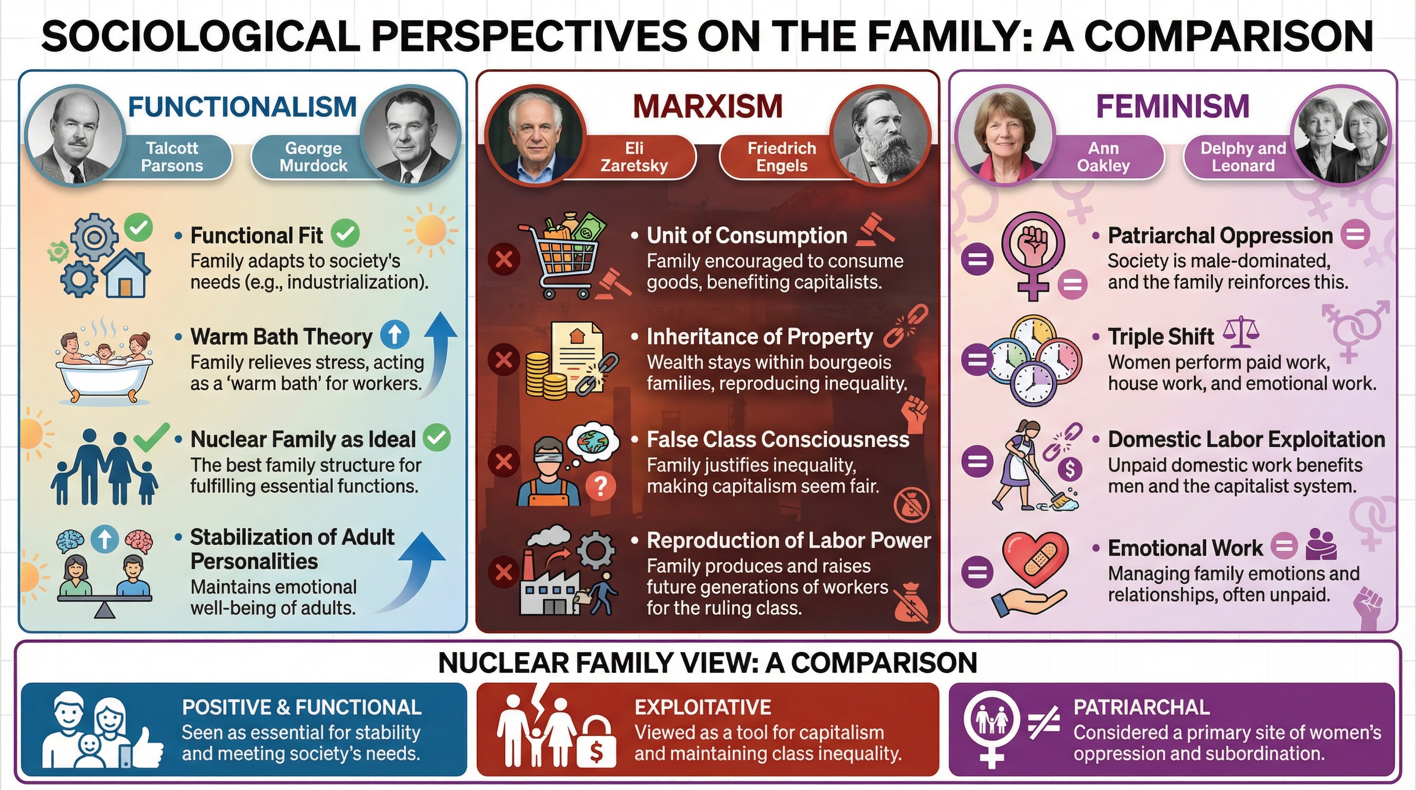 Sociological Perspectives on the Family: A Comparison