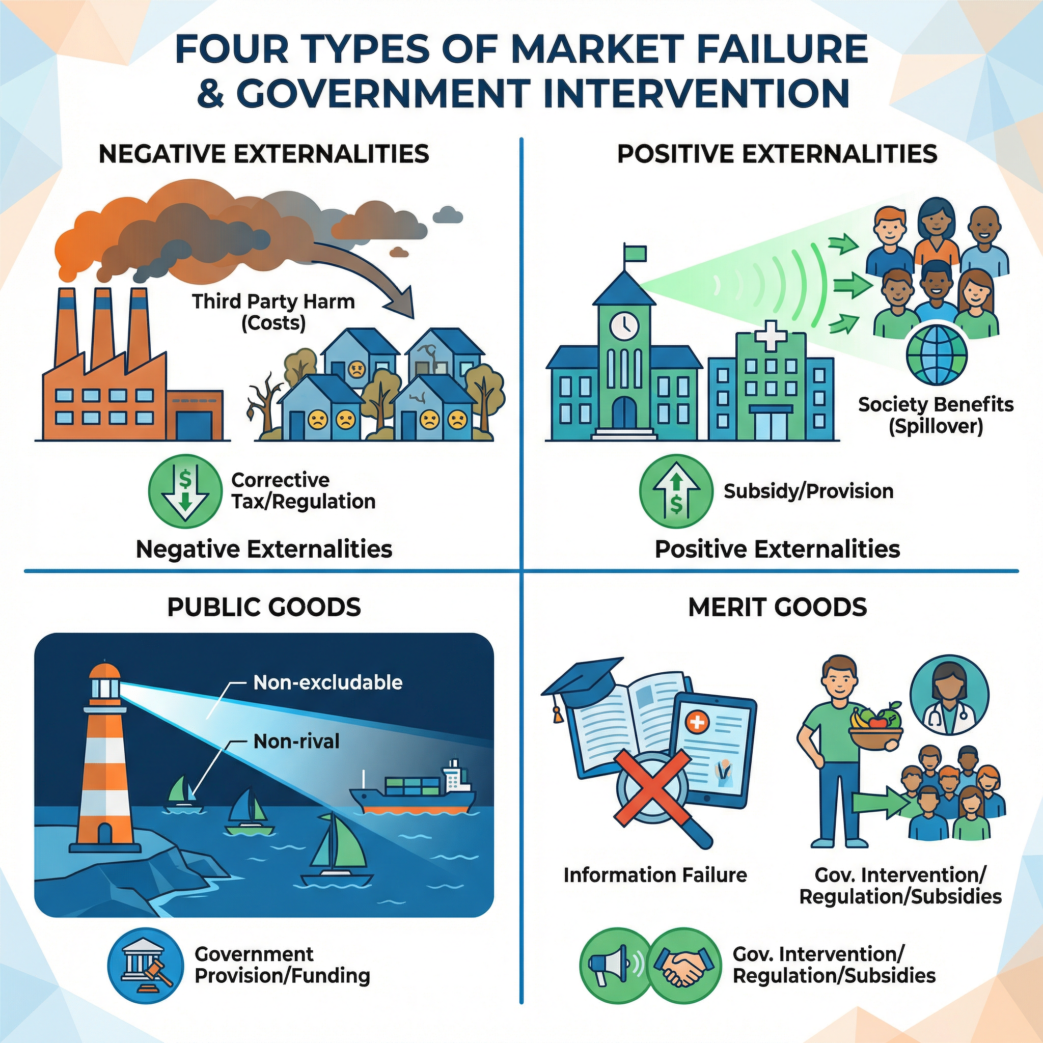 Four Types of Market Failure