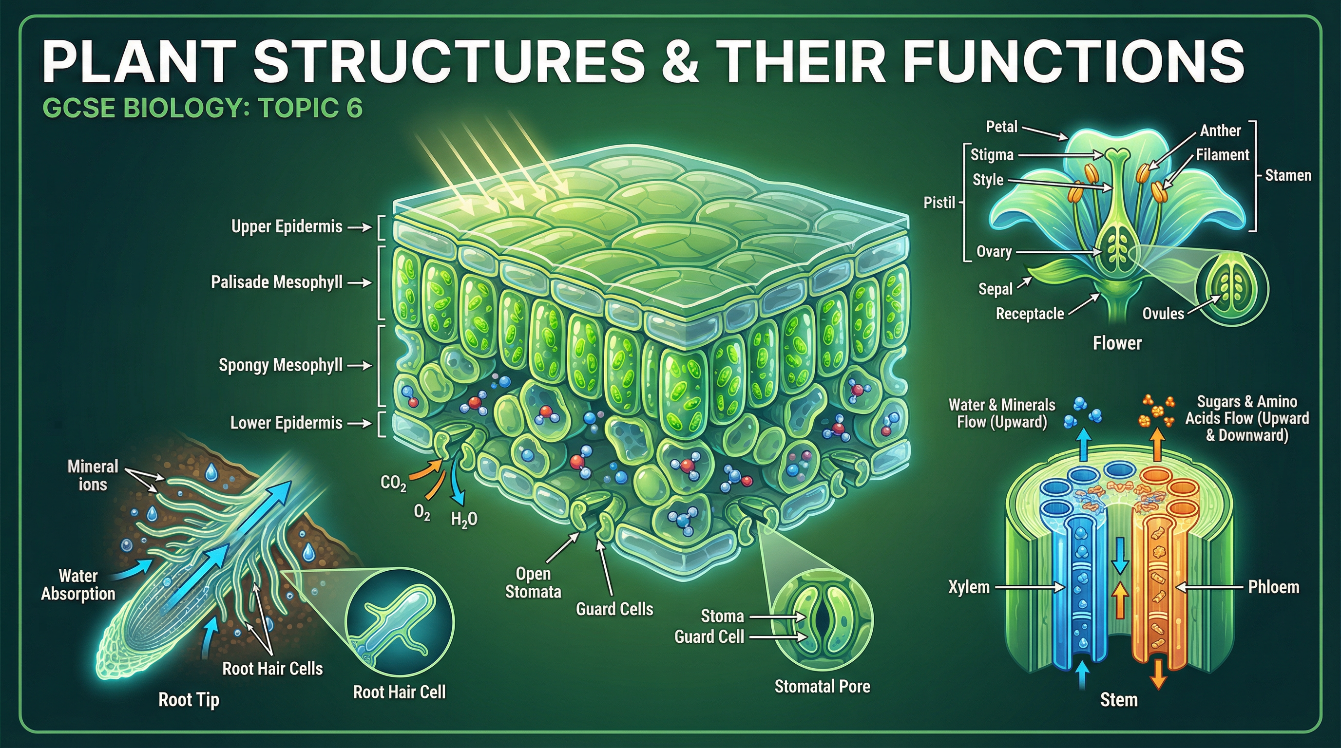 Header image for Plant Structures & Their Functions