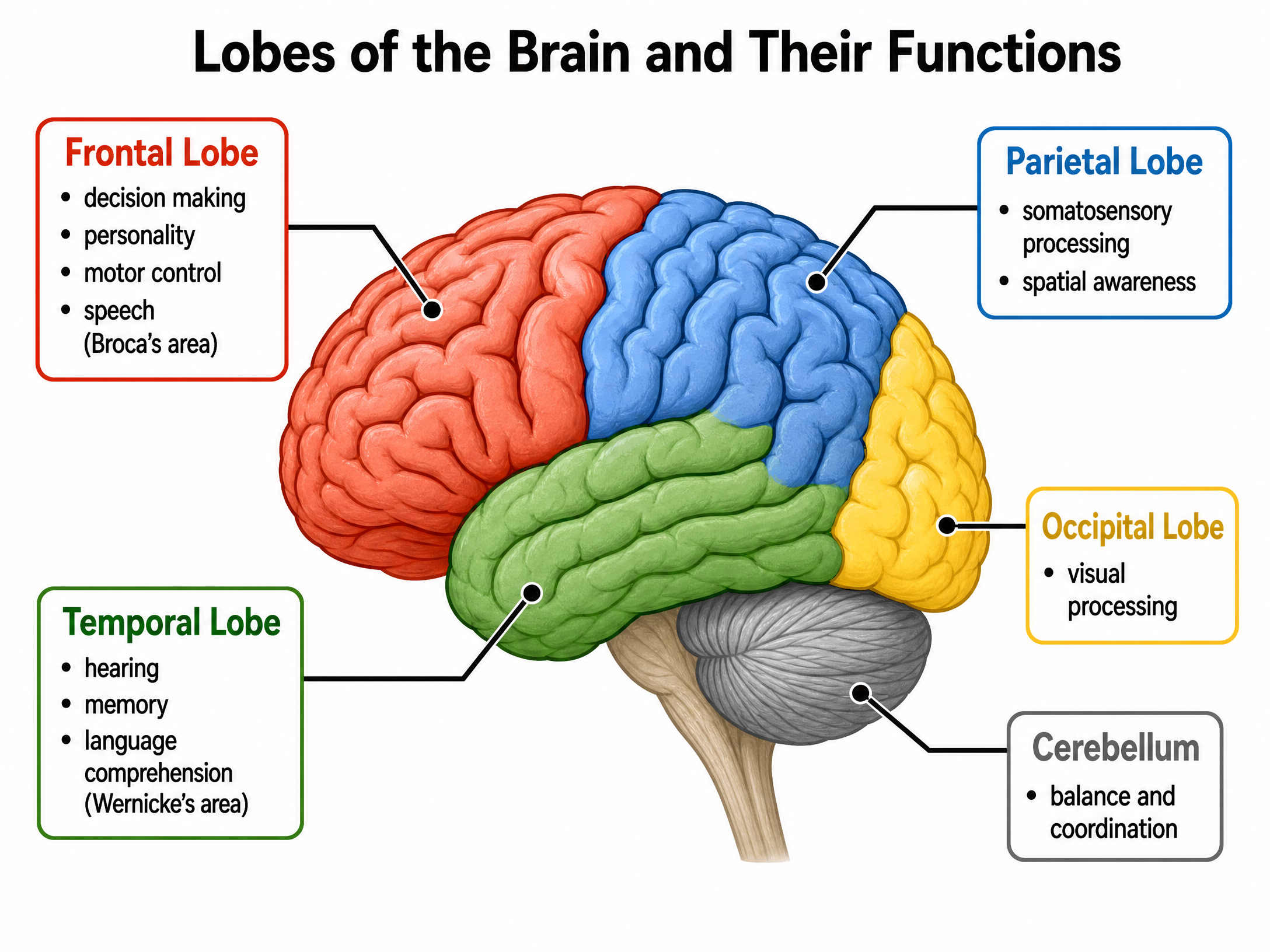 Lobes of the Brain and Their Functions