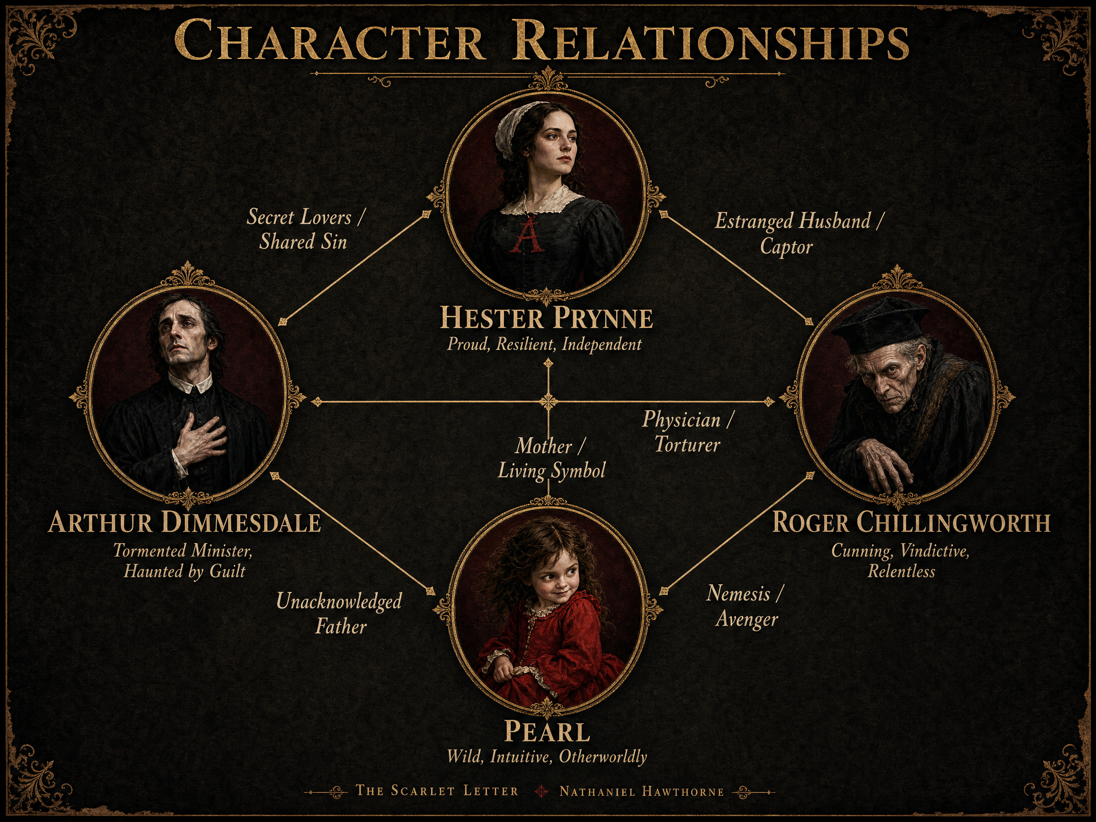 Character Relationships in The Scarlet Letter