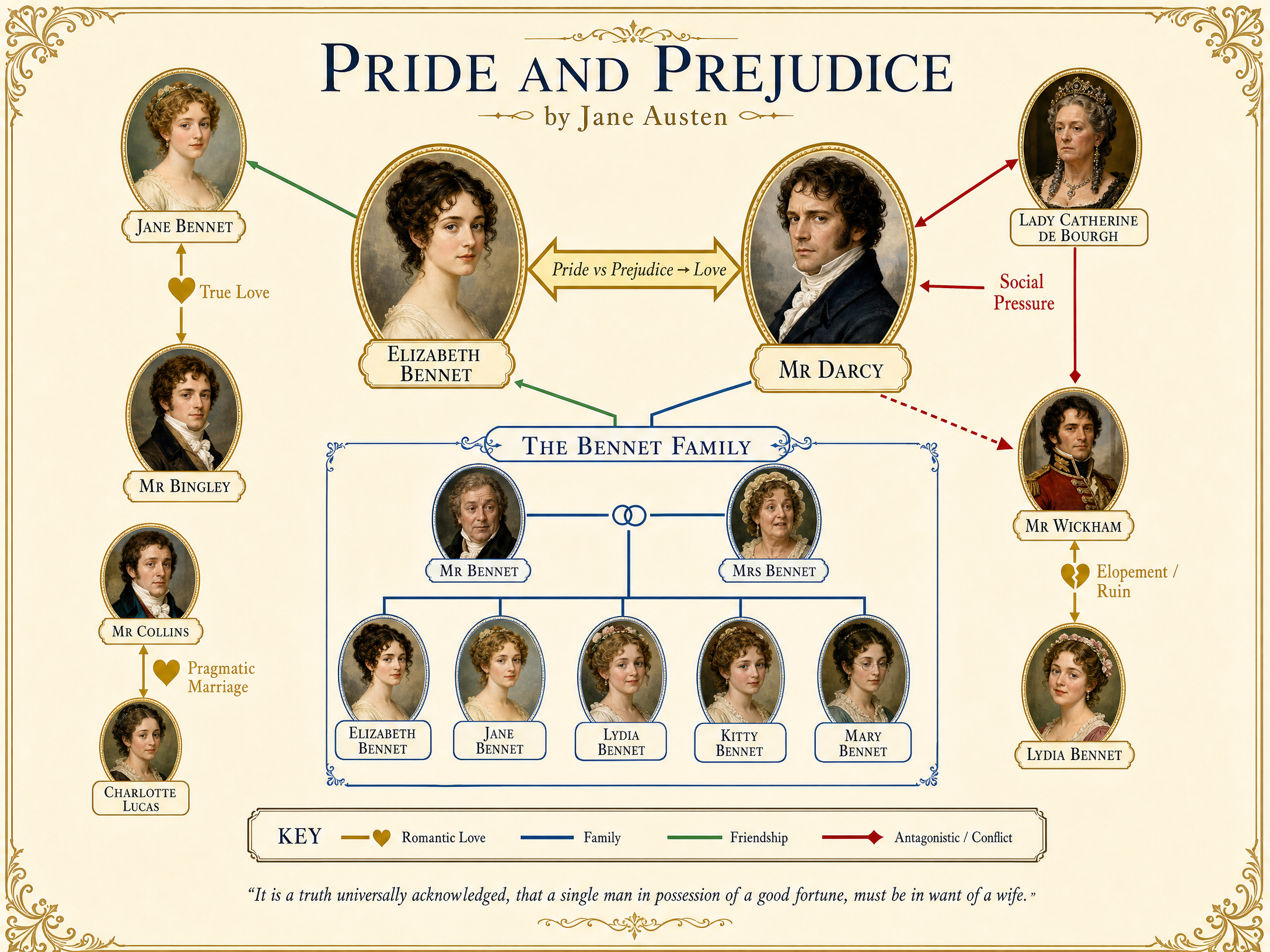 Character Relationships in Pride and Prejudice